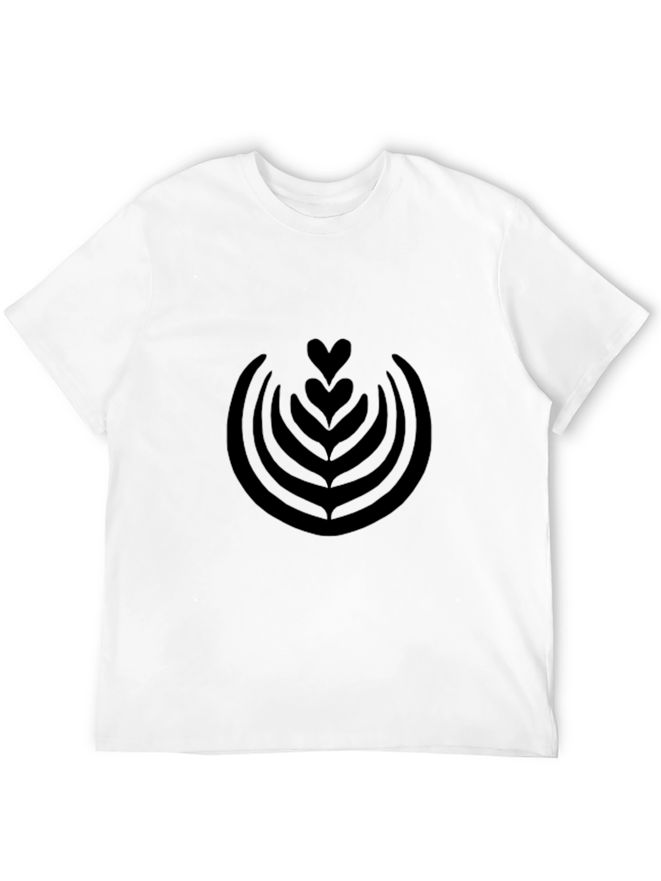 Latte Art T-Shirt - Modern Coffee Lover Tee