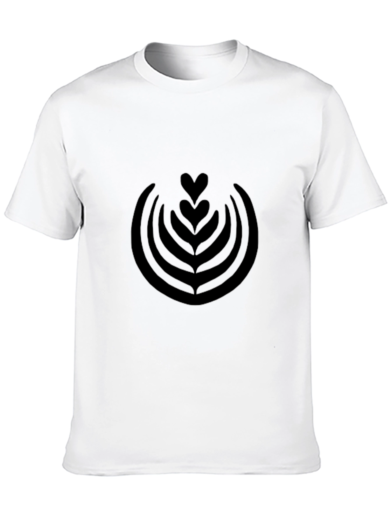 Latte Art T-Shirt - Modern Coffee Lover Tee