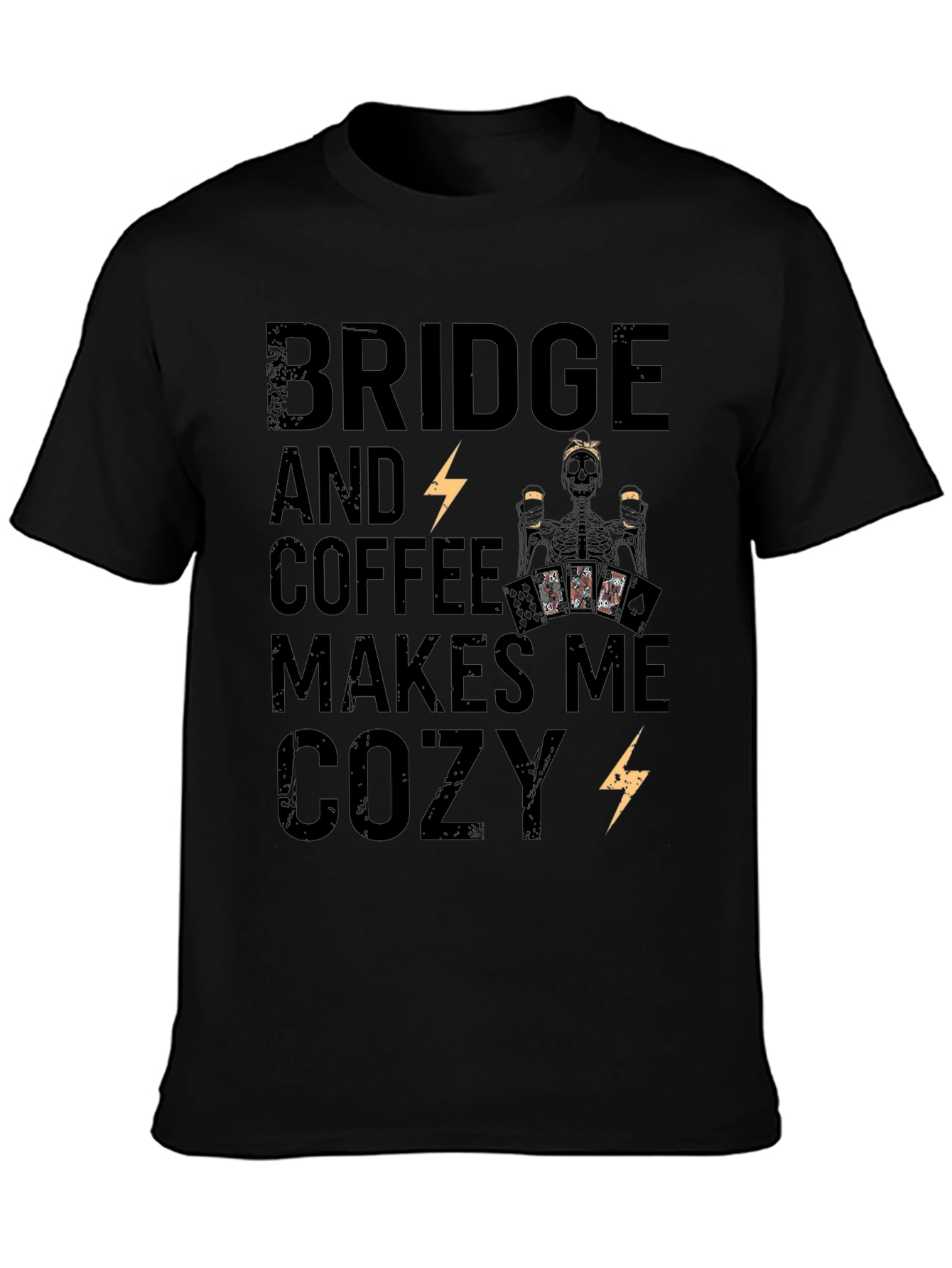 Bridge & Coffee Skeleton Graphic Tee