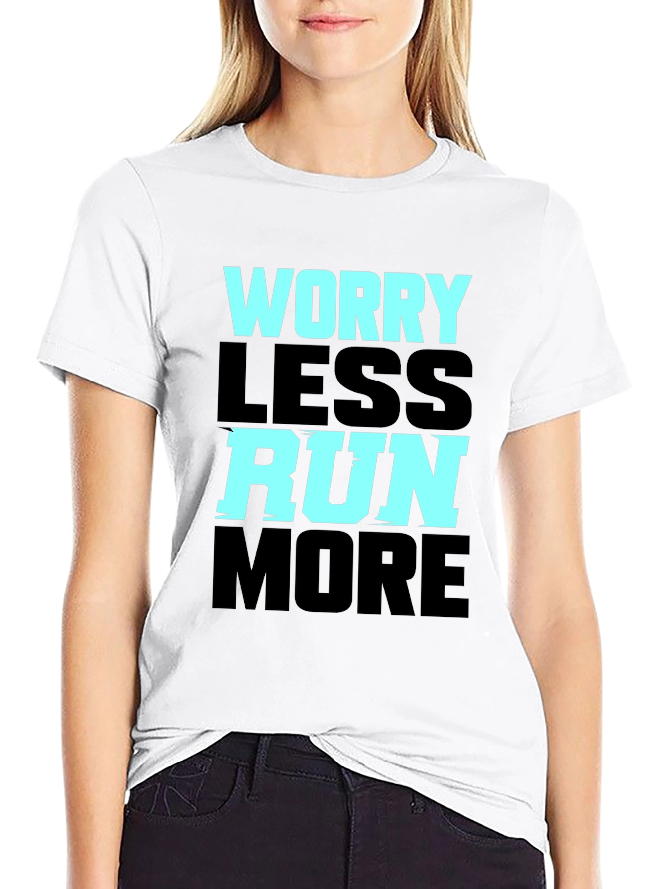 Worry Less Run More Graphic Tee