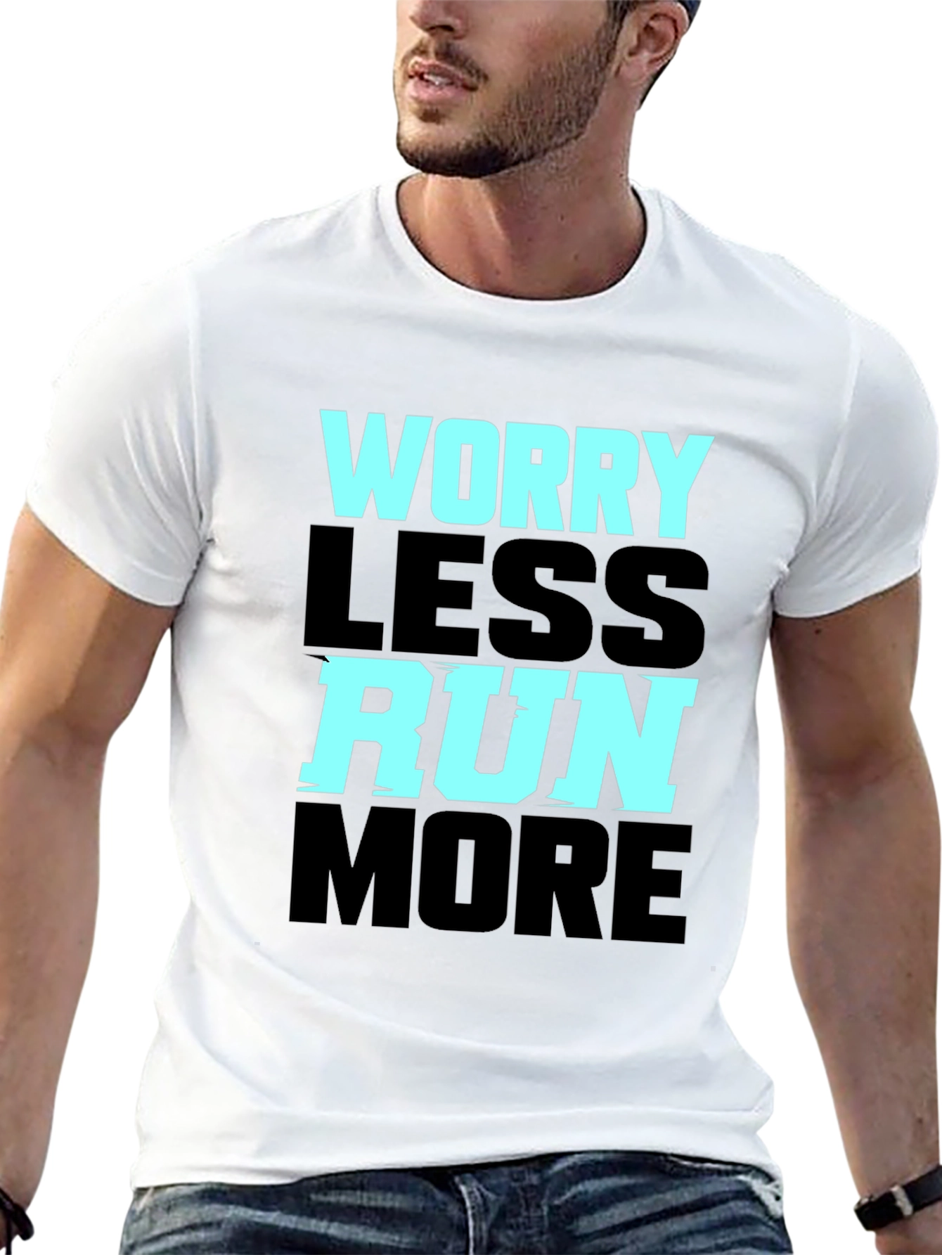 Worry Less Run More Graphic Tee