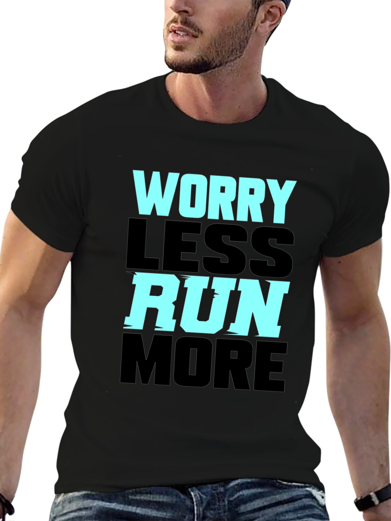 Worry Less Run More Graphic Tee