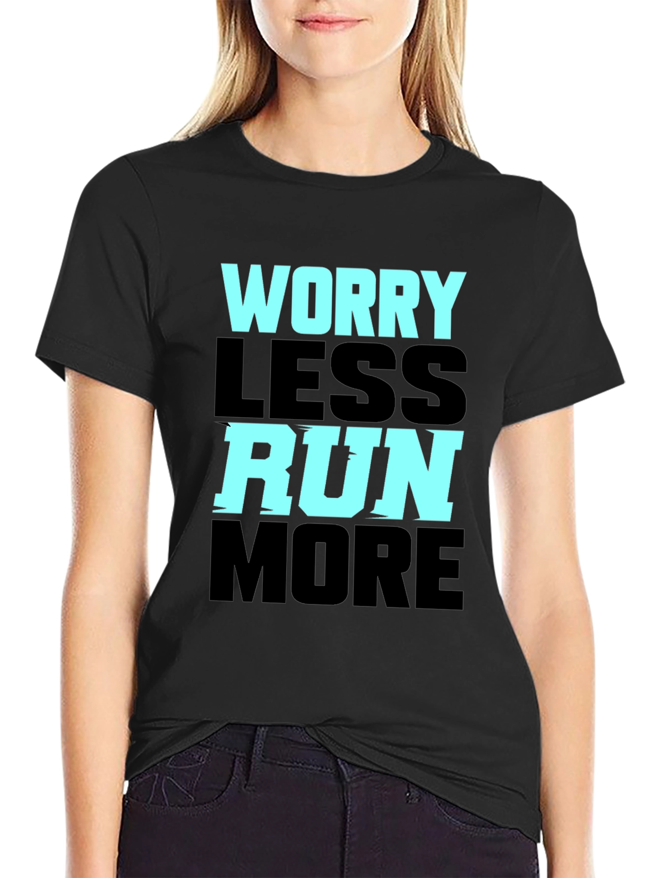 Worry Less Run More Graphic Tee