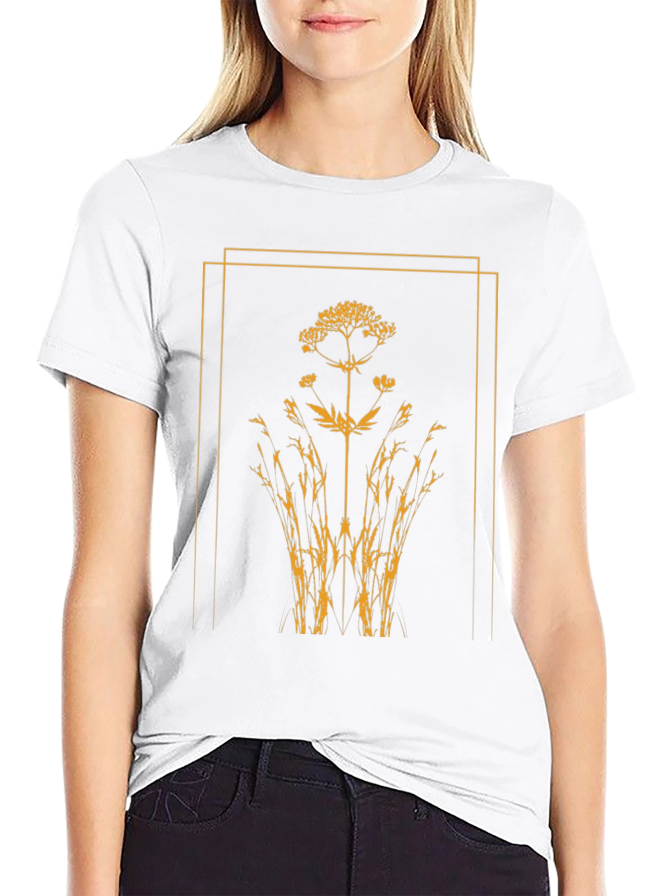 Nature Inspired Graphic Tee - Black
