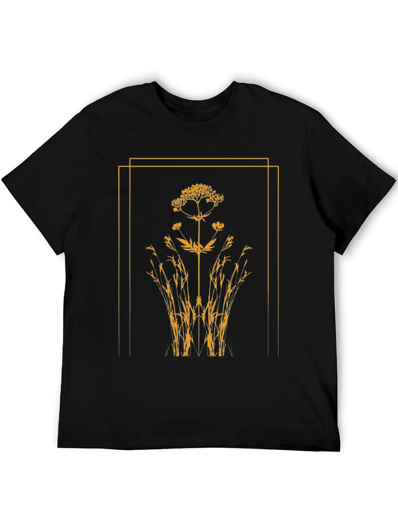 Nature Inspired Graphic Tee - Black