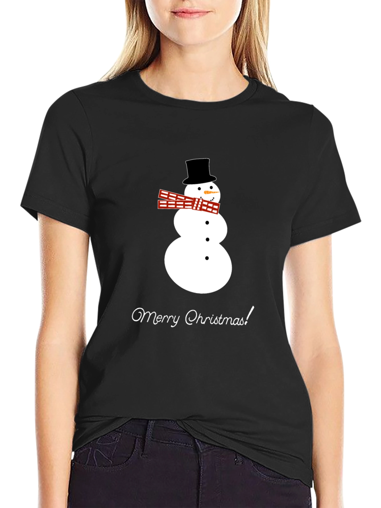 Merry Christmas Snowman T-Shirt Holiday Festive
