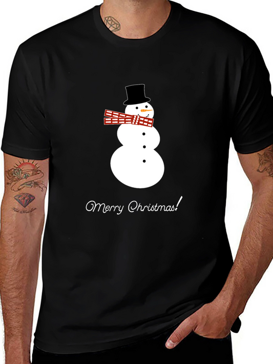 Merry Christmas Snowman T-Shirt Holiday Festive