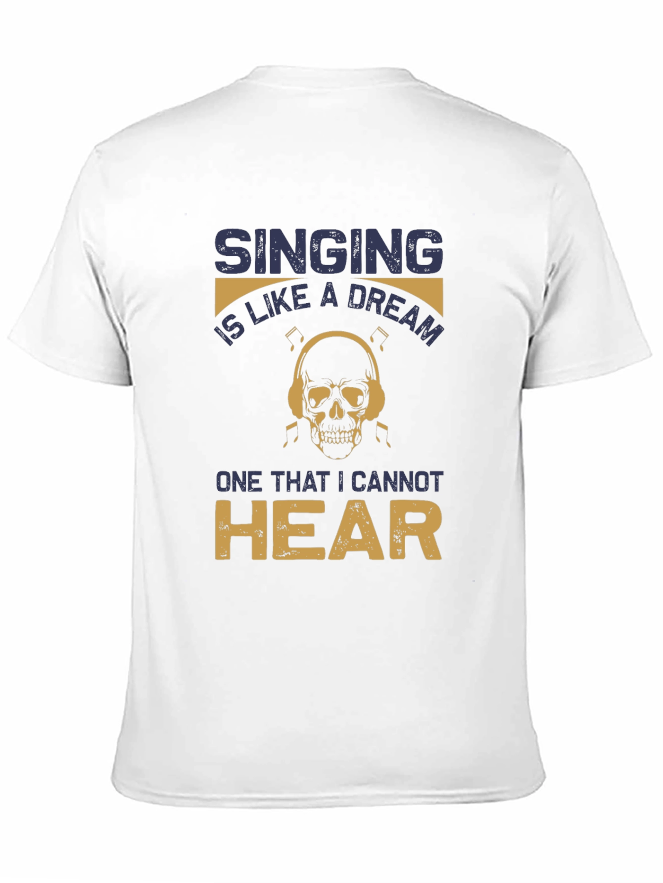 Singing Dream Skull T-Shirt - Hear No Music