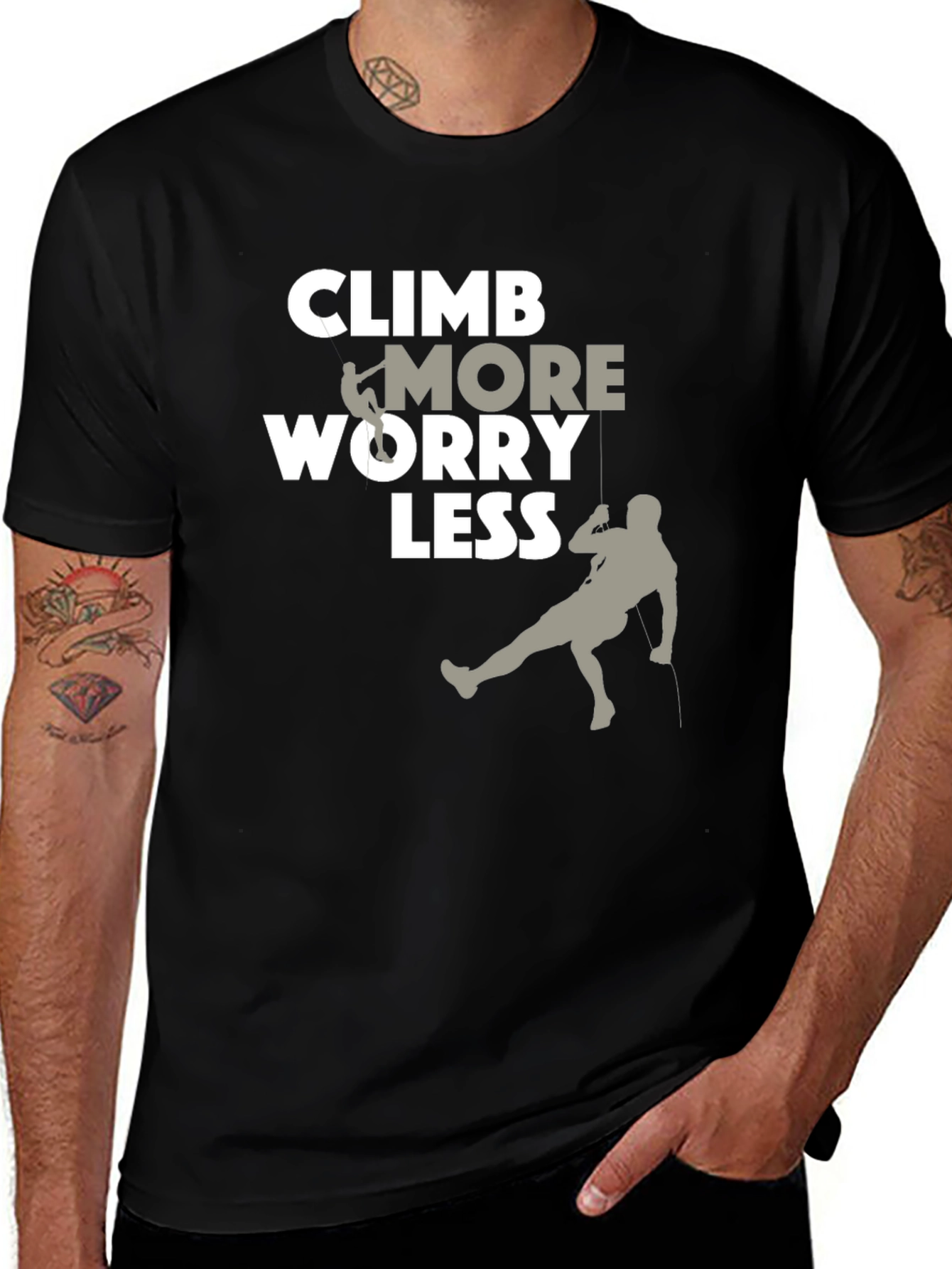 Climb More Worry Less Graphic Tee