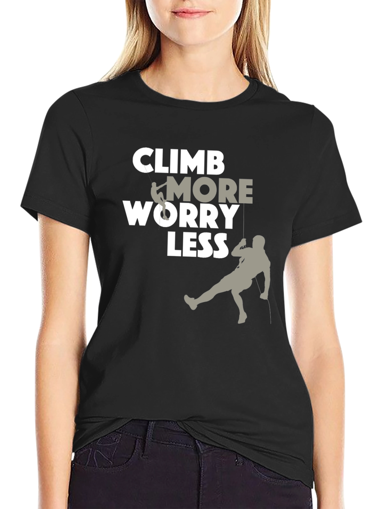 Climb More Worry Less Graphic Tee
