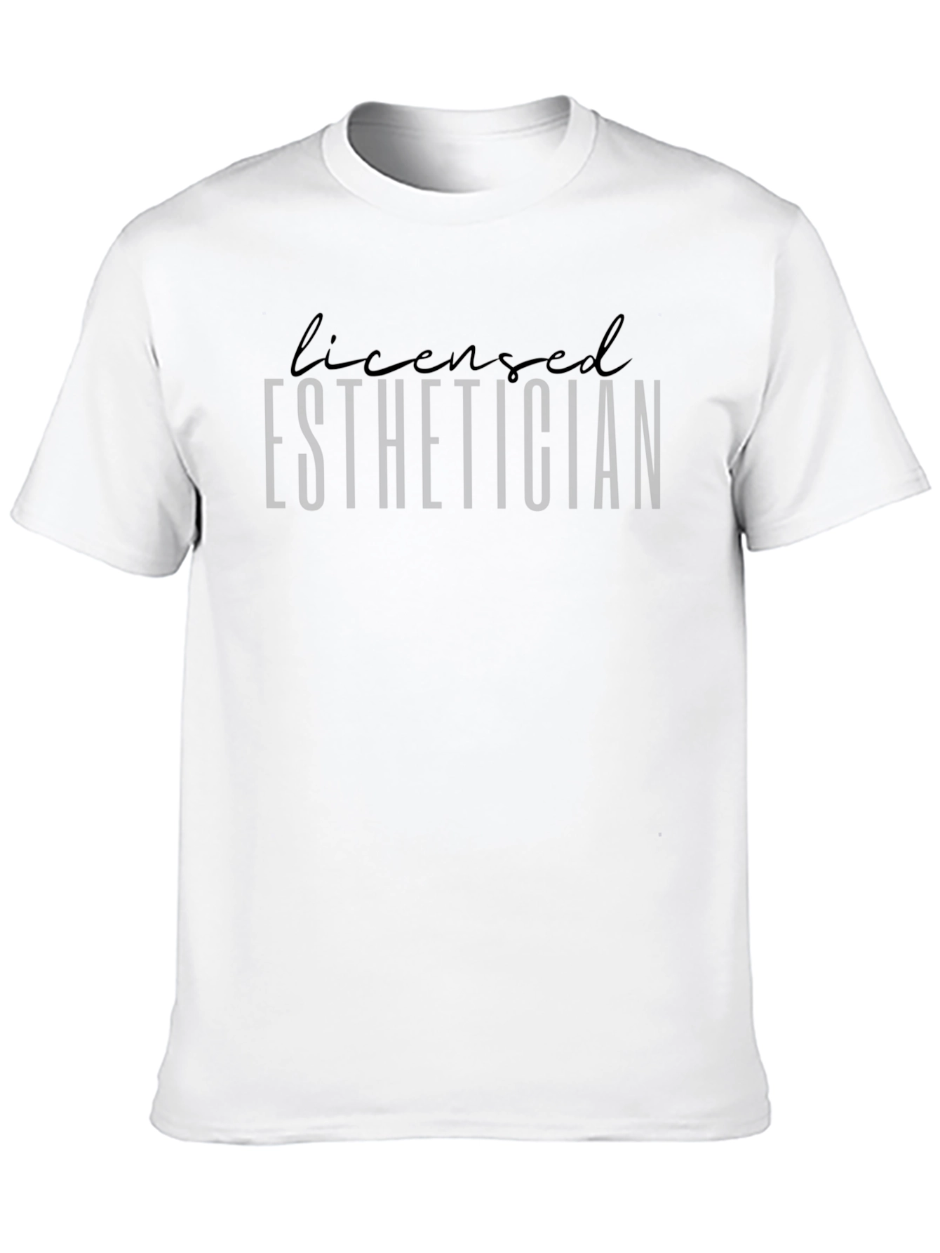 Licensed Esthetician Black T-Shirt