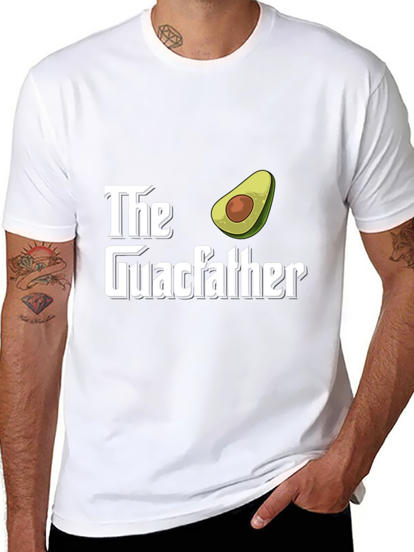 The Guacfather Avocado Graphic T-Shirt