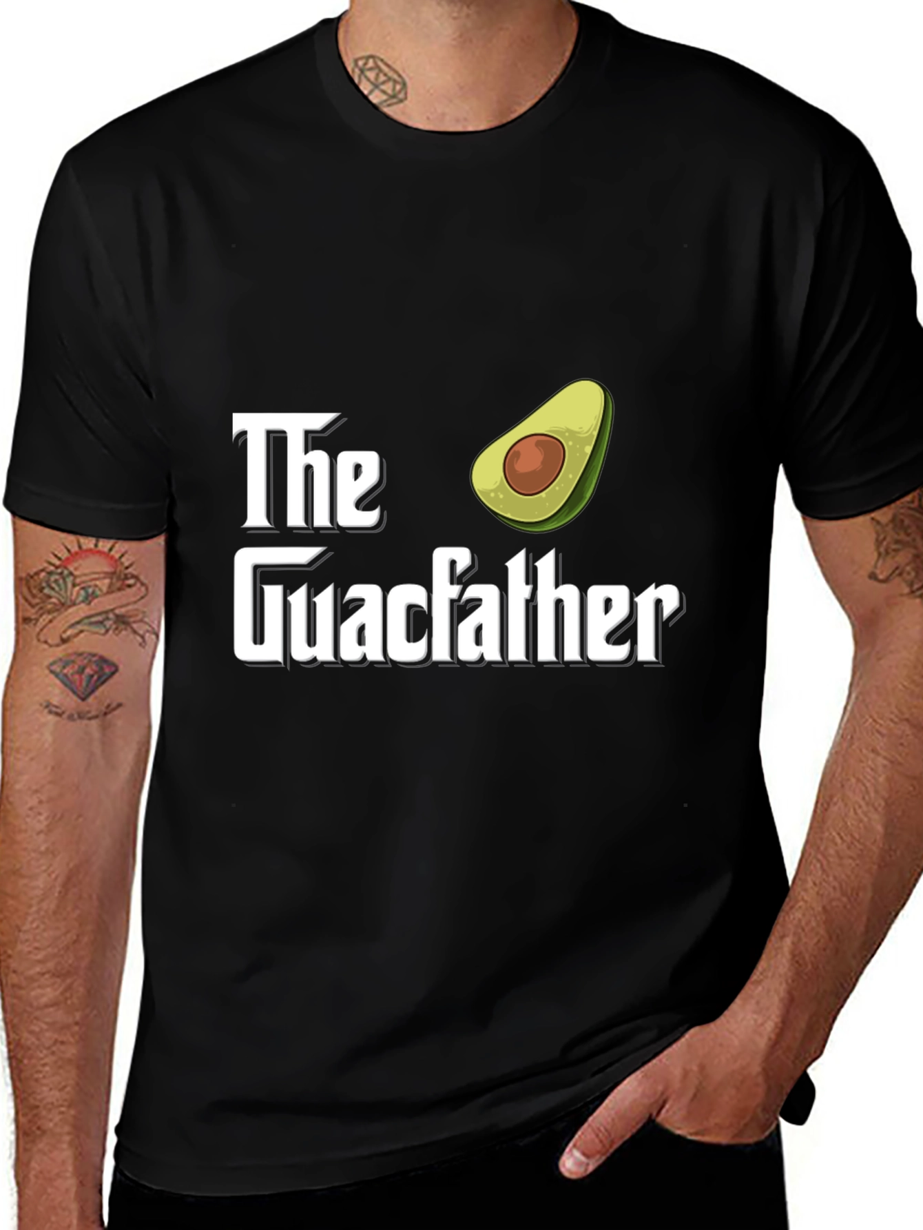 The Guacfather Avocado Graphic T-Shirt