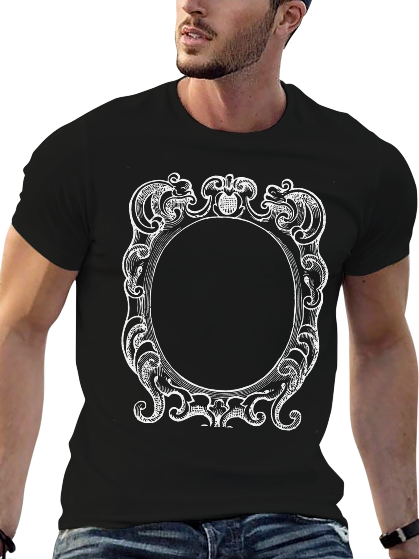 Framed Black T-Shirt