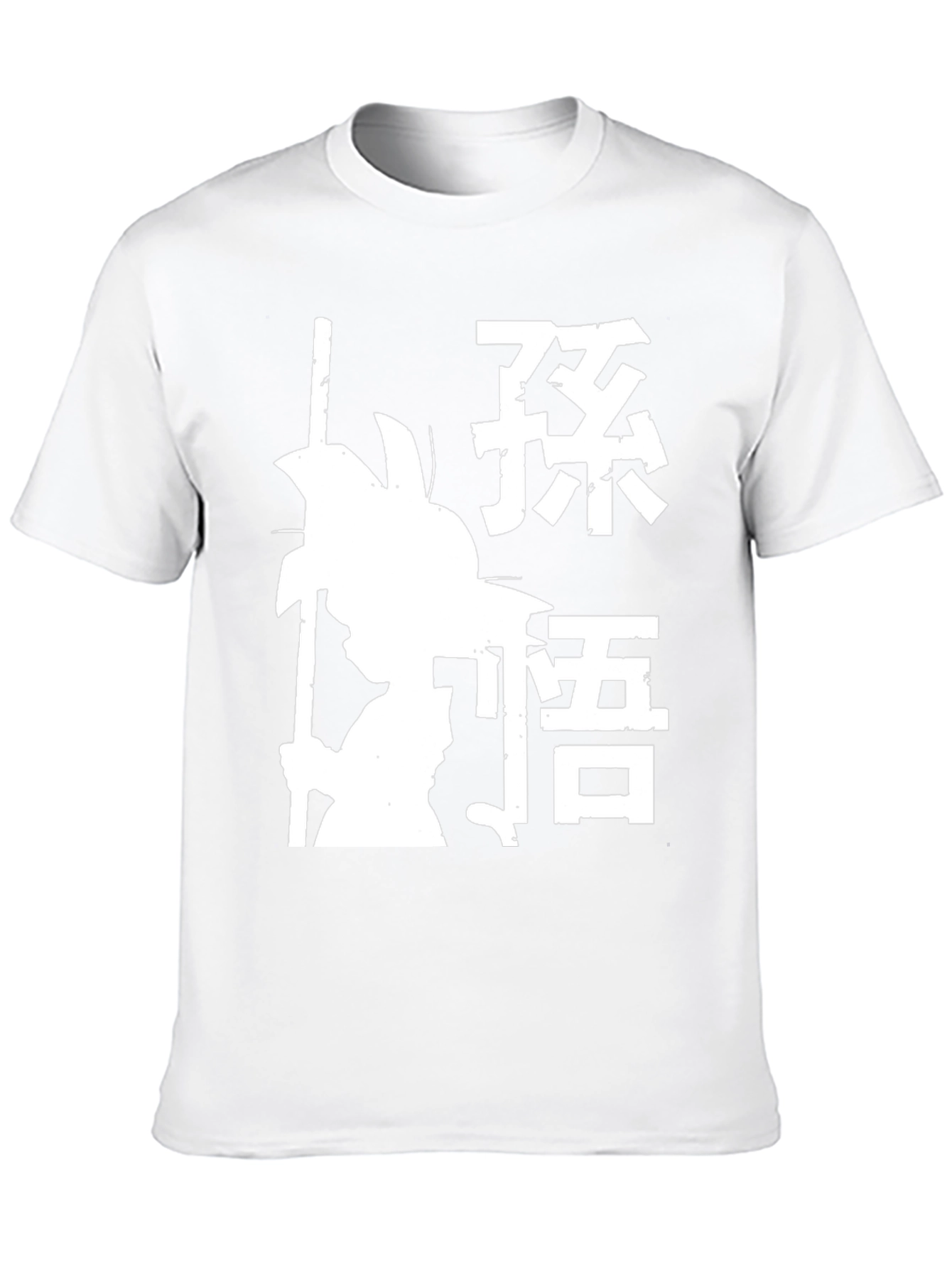 Anime Silhouette Graphic Print Black T-Shirt