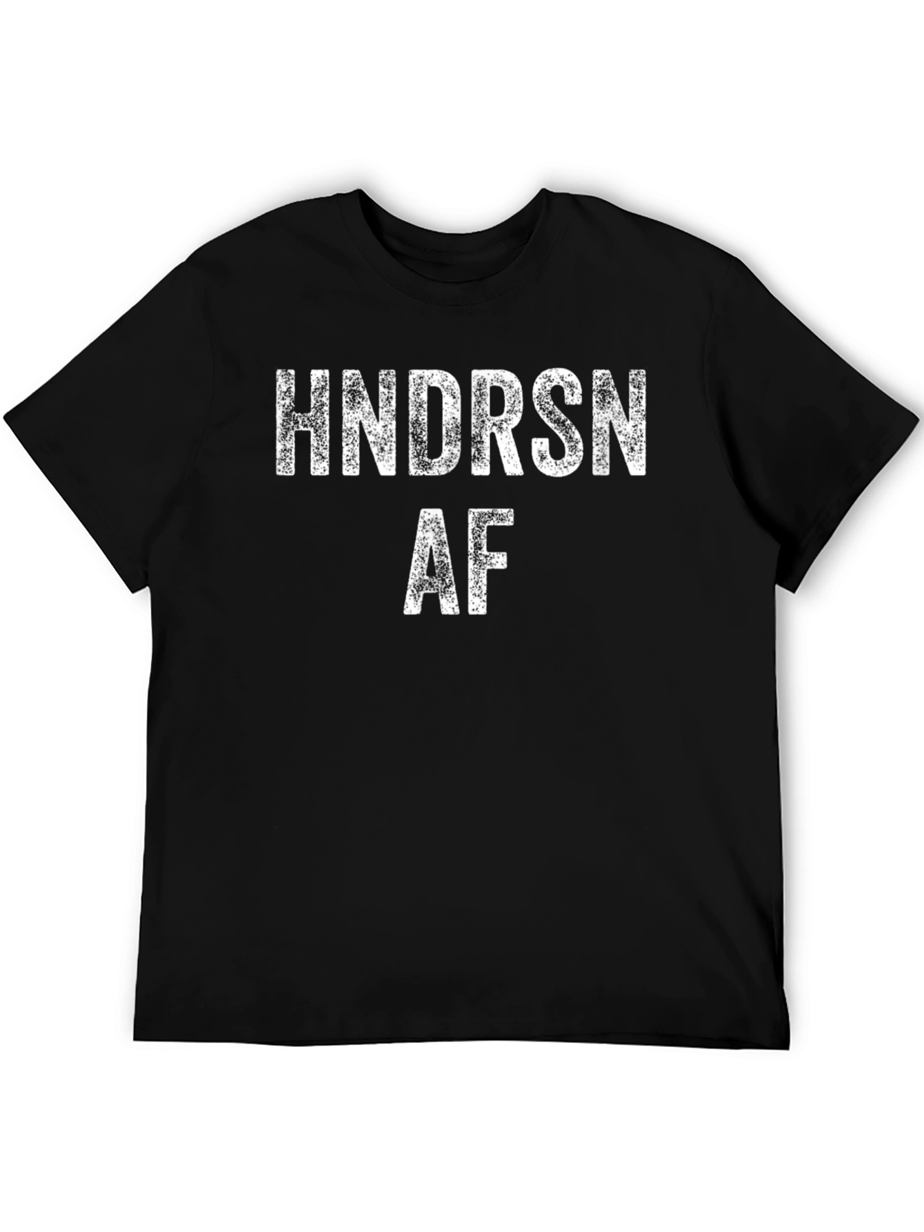 HNDRSN AF Black T-Shirt - Bold Statement Tee