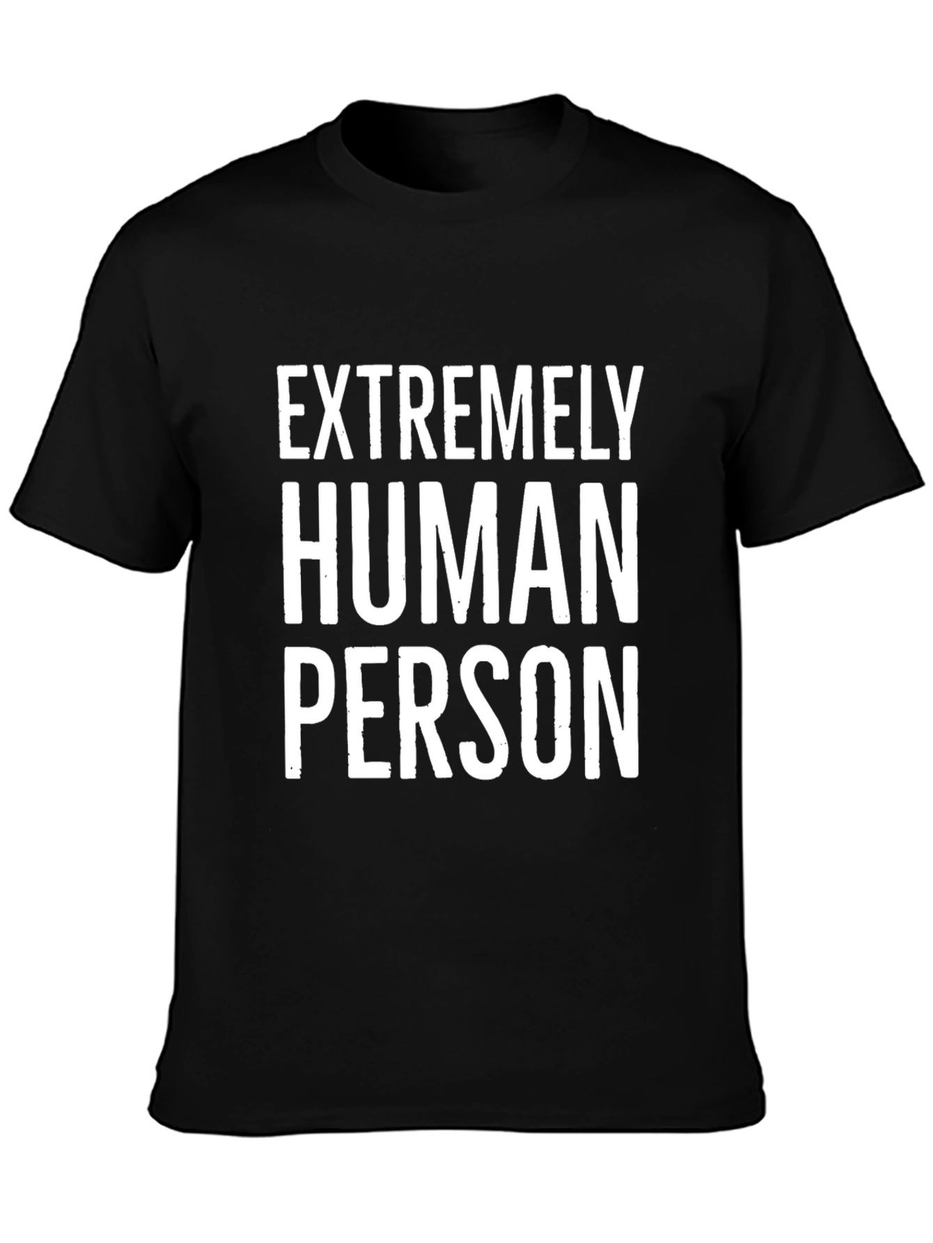 Extremely Human Person Graphic Tee - Black