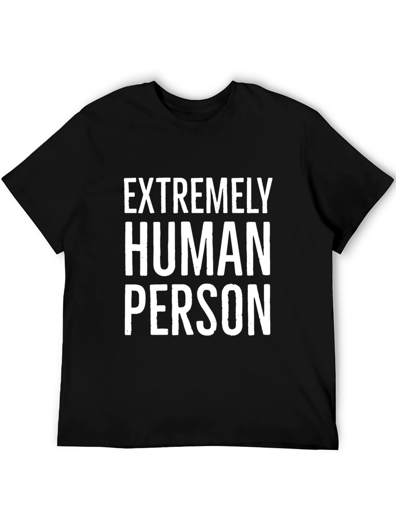 Extremely Human Person Graphic Tee - Black