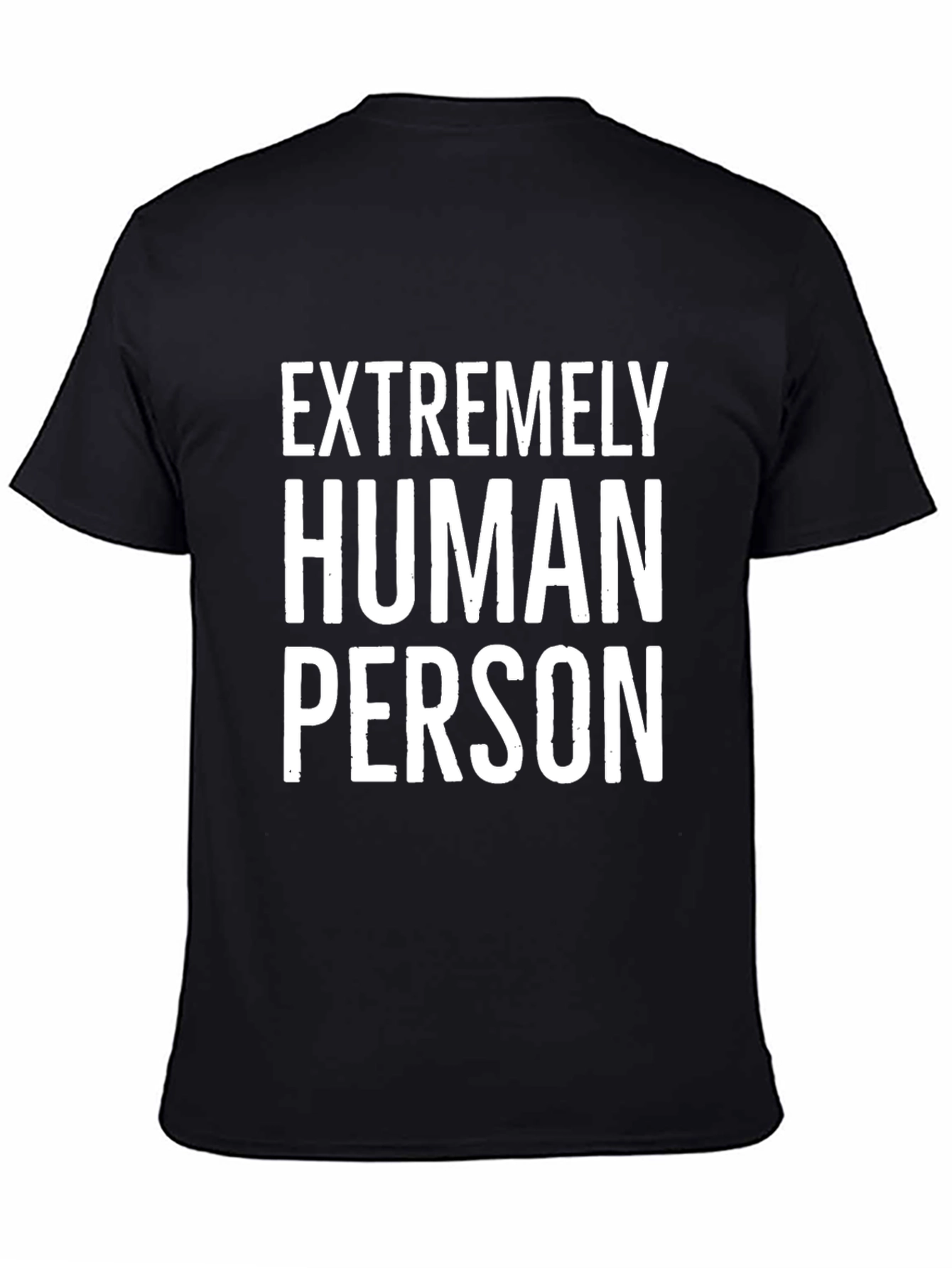 Extremely Human Person Graphic Tee - Black