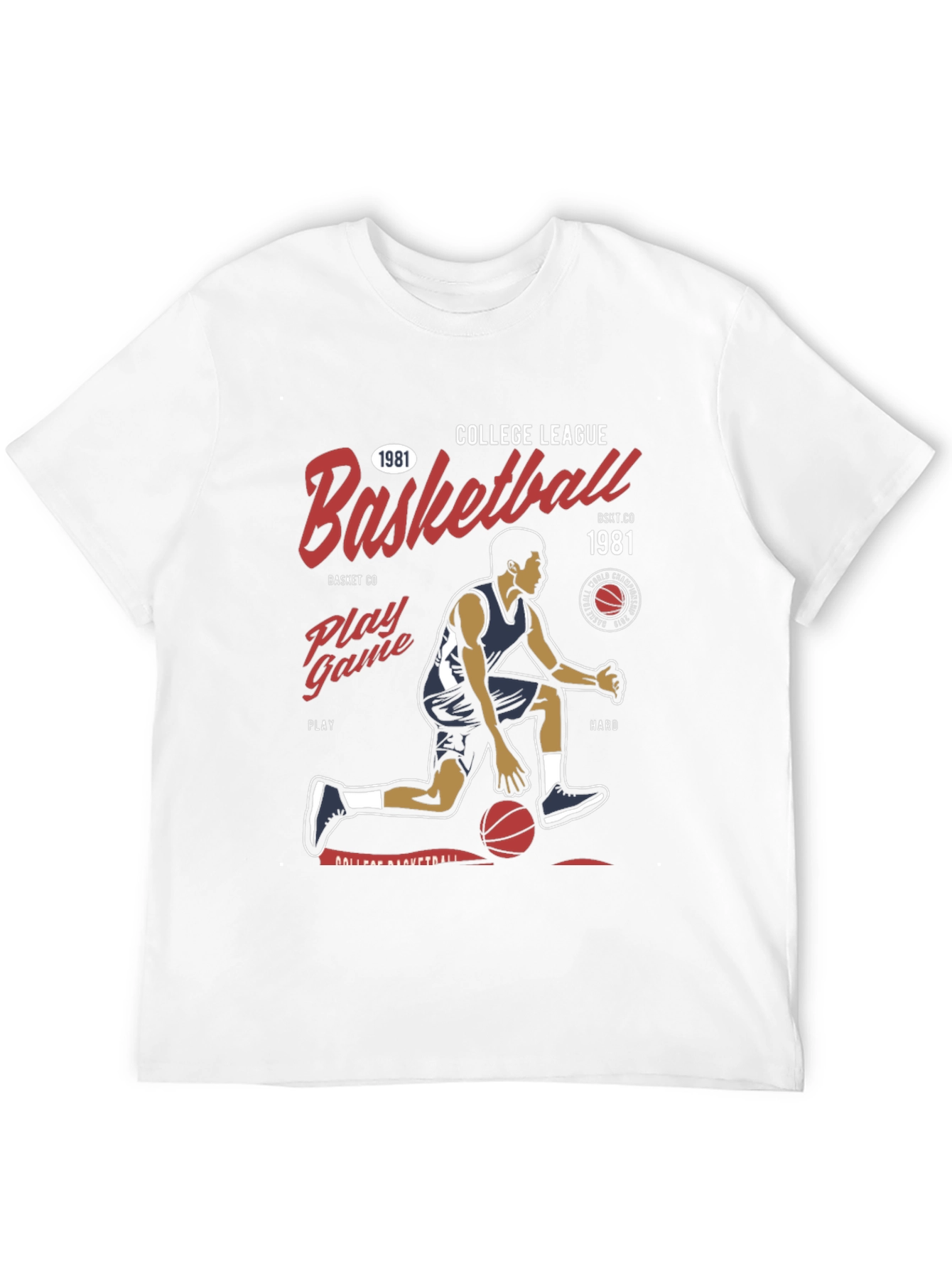 College League Basketball Graphic Tee