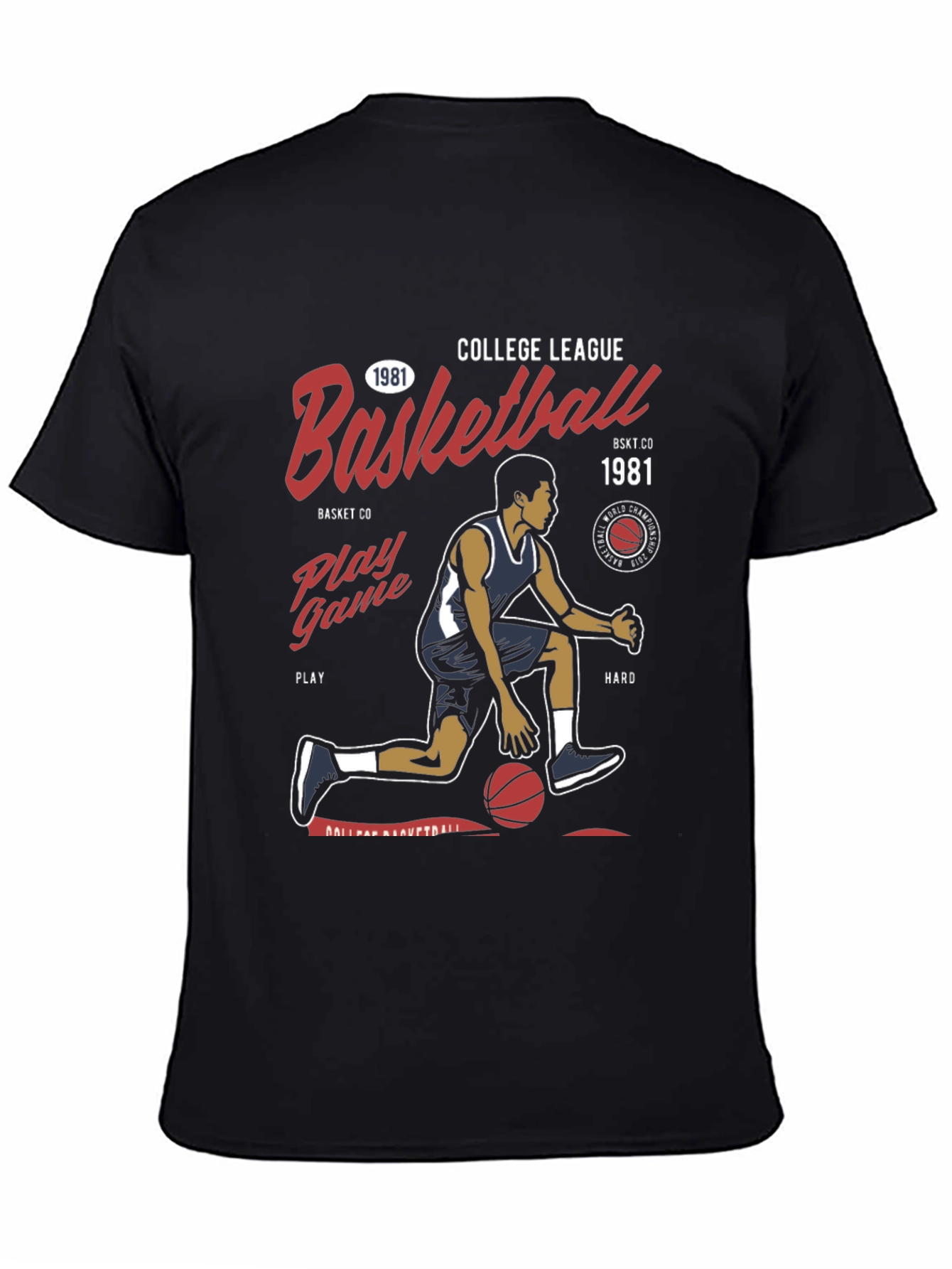 College League Basketball Graphic Tee