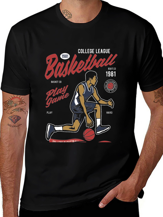 College League Basketball Graphic Tee