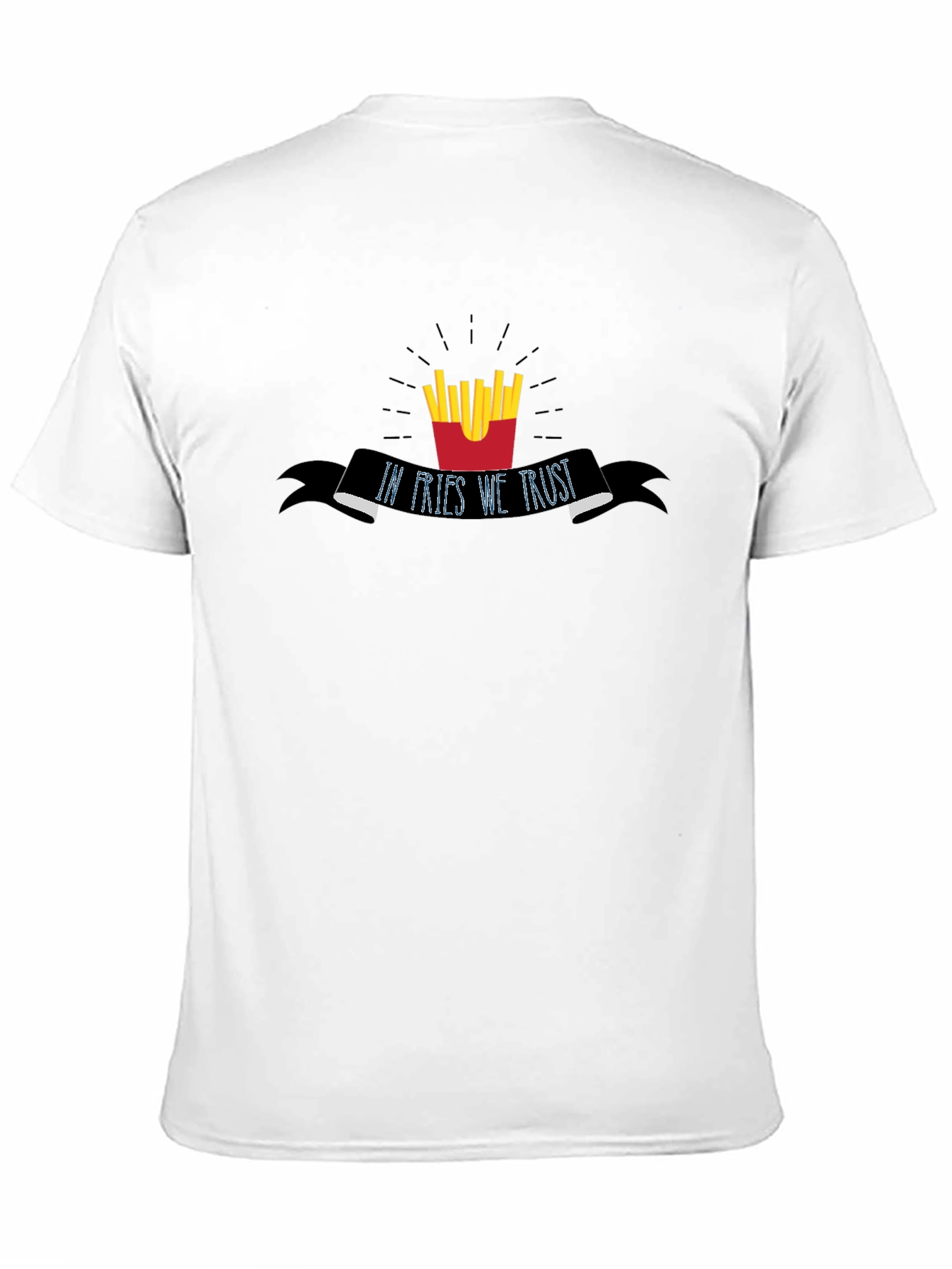 In Fries We Trust - Mens Black Graphic Tee