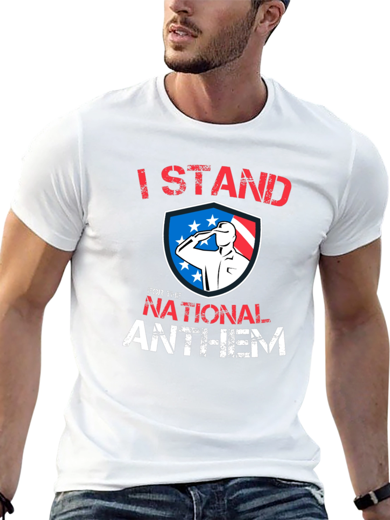 I Stand for The National Anthem Patriotic T-Shirt