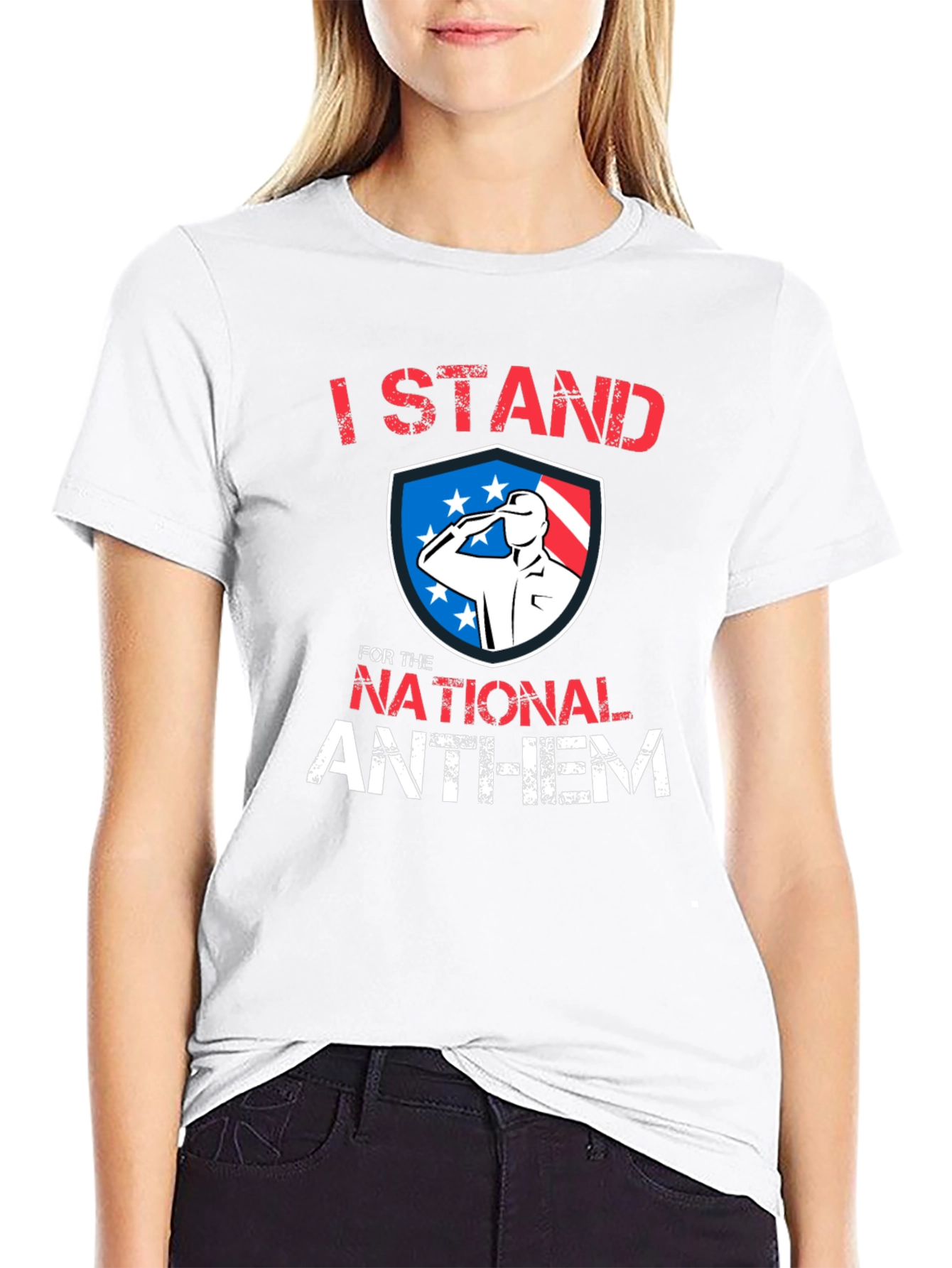 I Stand for The National Anthem Patriotic T-Shirt