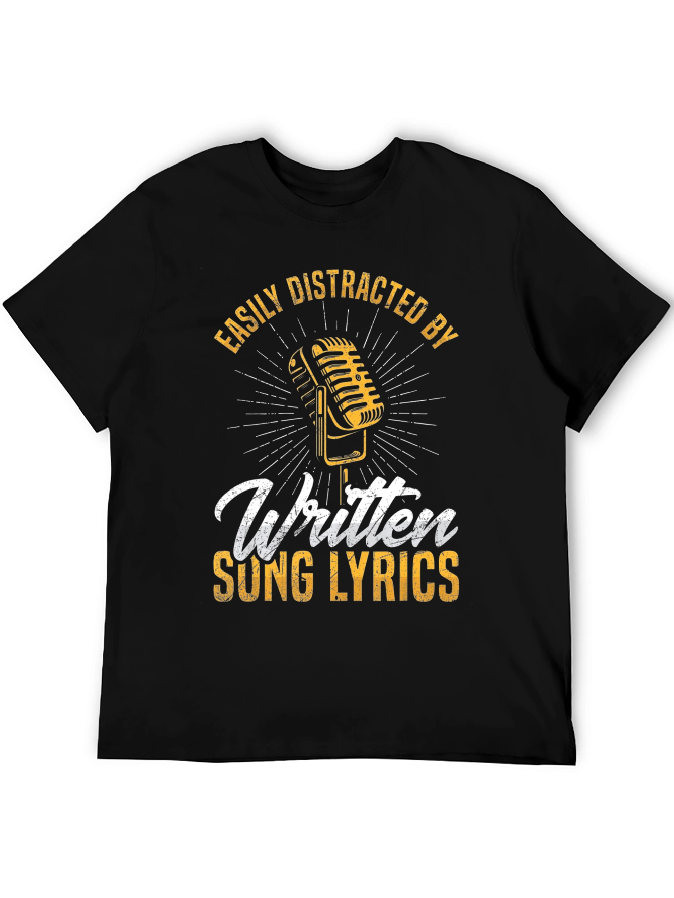 Easily Distracted By Written Song Lyrics T-Shirt