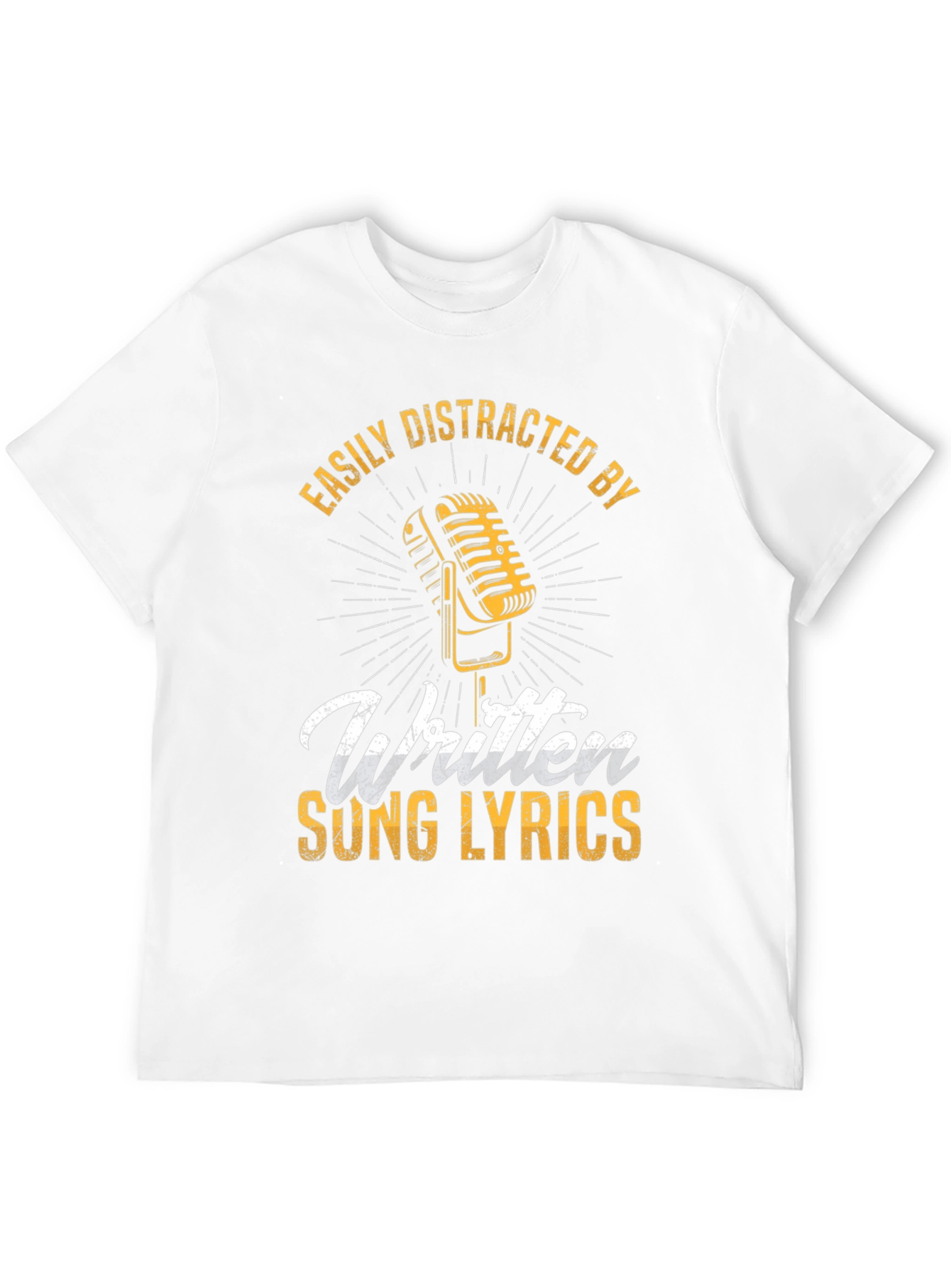 Easily Distracted By Written Song Lyrics T-Shirt