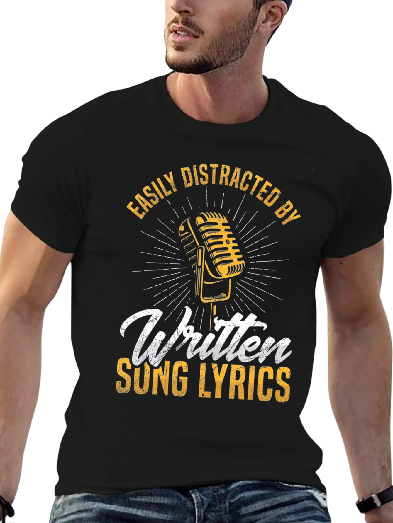 Easily Distracted By Written Song Lyrics T-Shirt