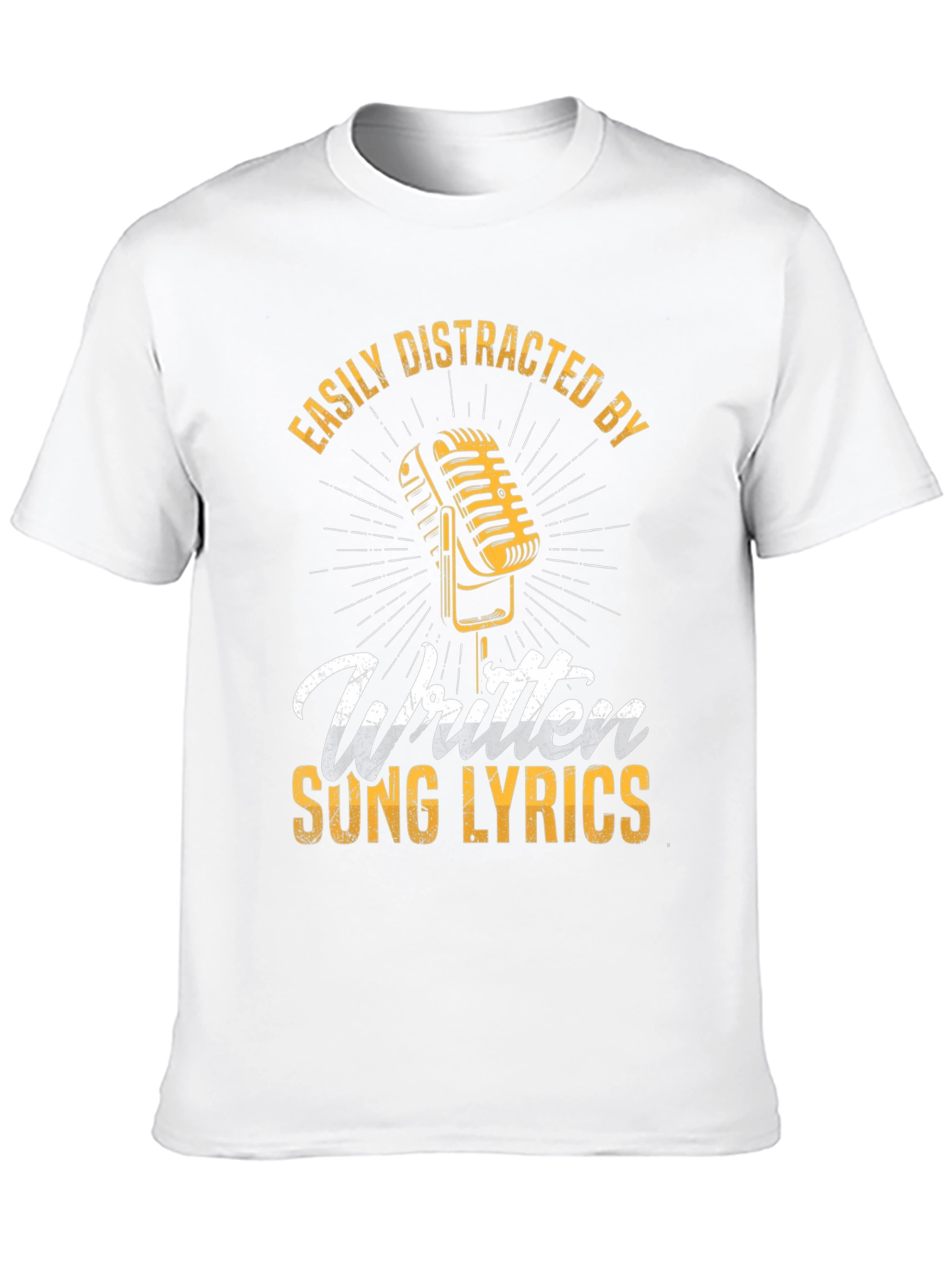 Easily Distracted By Written Song Lyrics T-Shirt