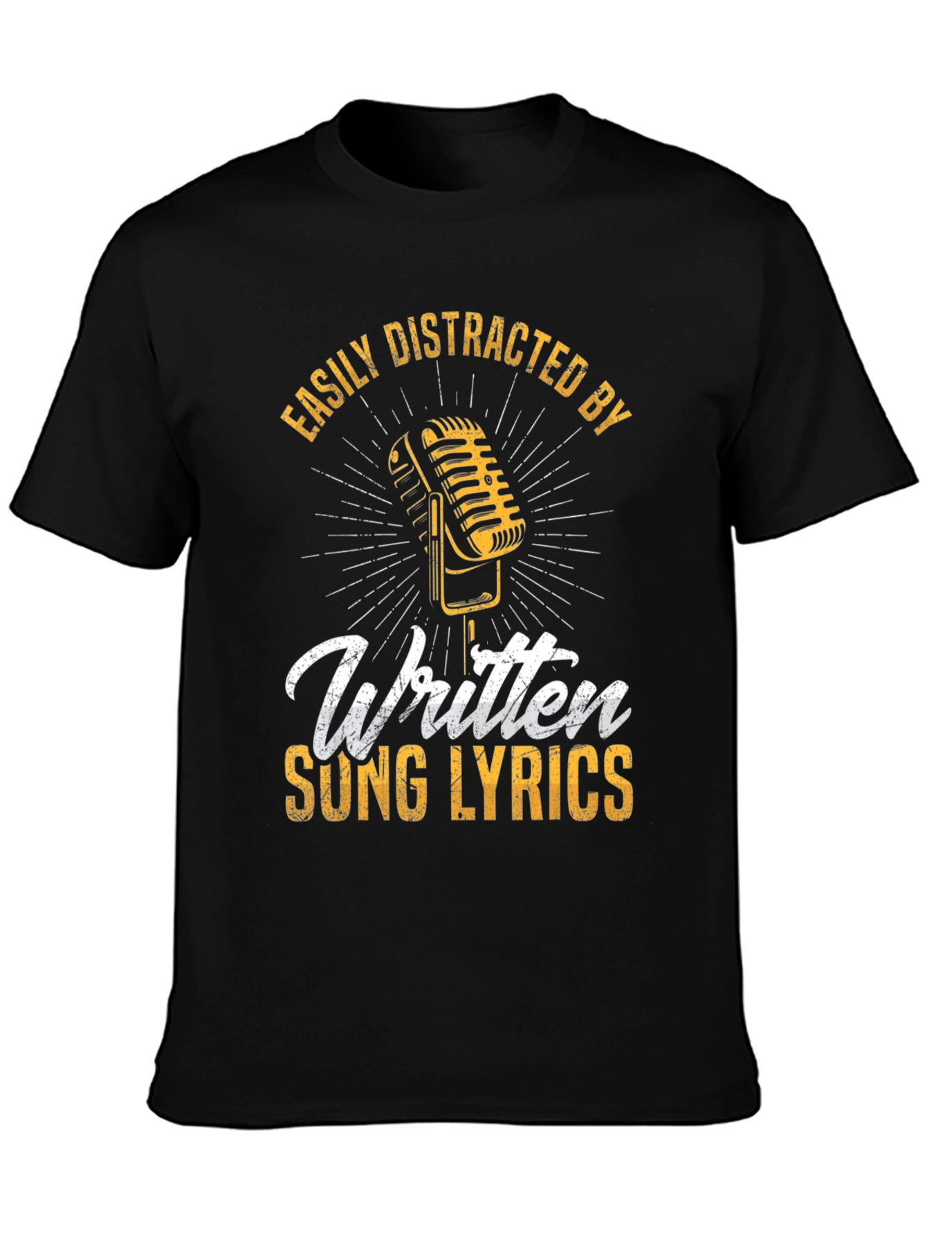 Easily Distracted By Written Song Lyrics T-Shirt