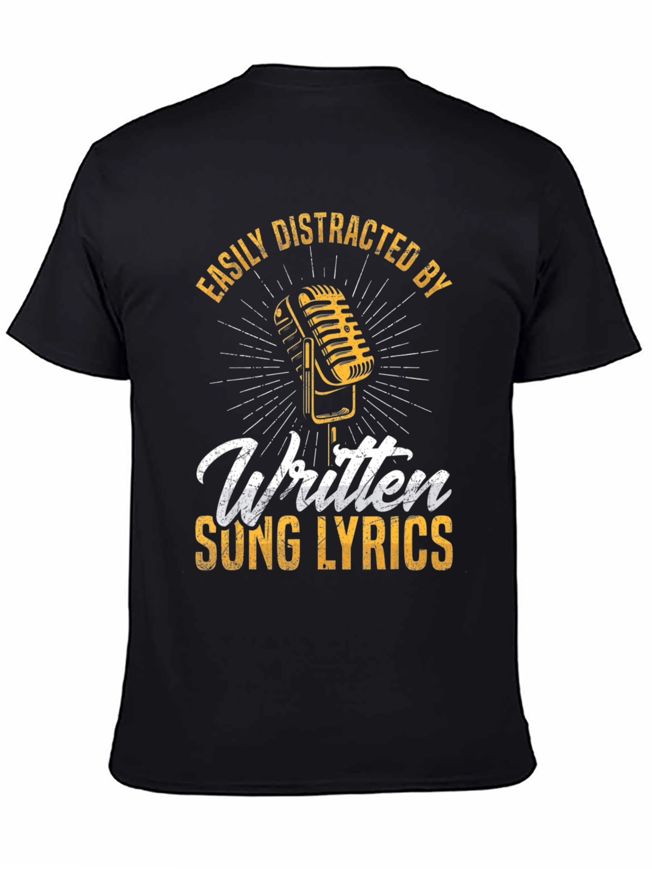 Easily Distracted By Written Song Lyrics T-Shirt