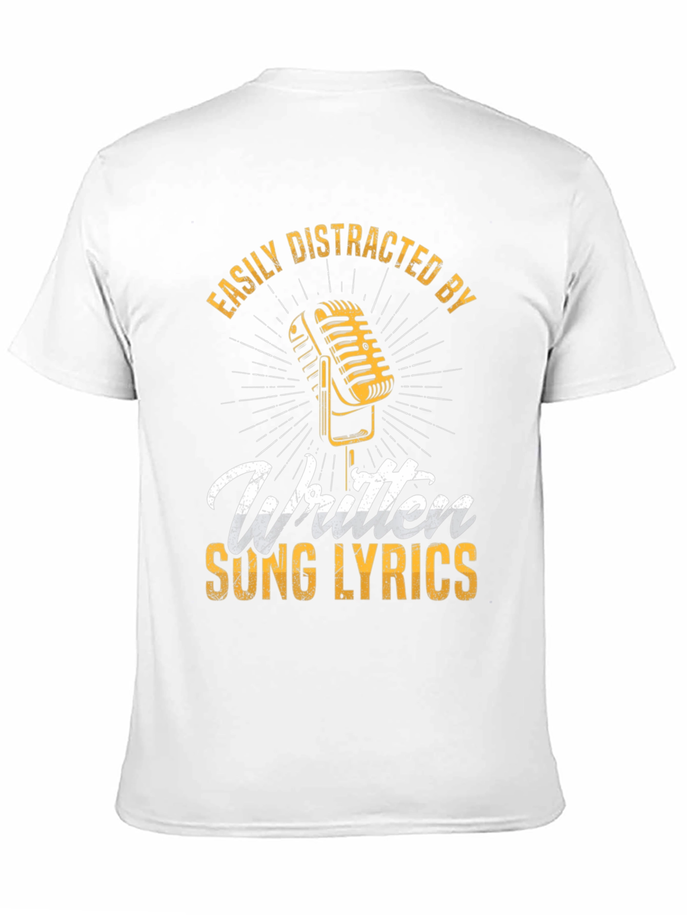 Easily Distracted By Written Song Lyrics T-Shirt