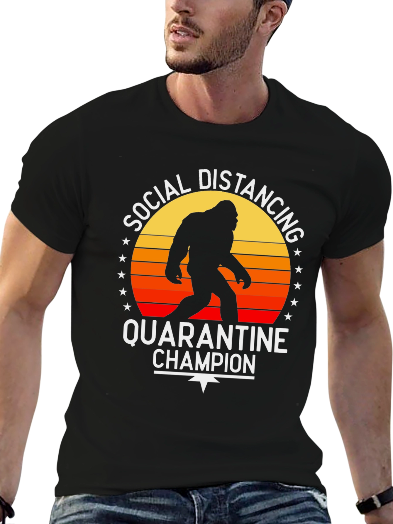 Social Distancing Quarantine Champion T-Shirt