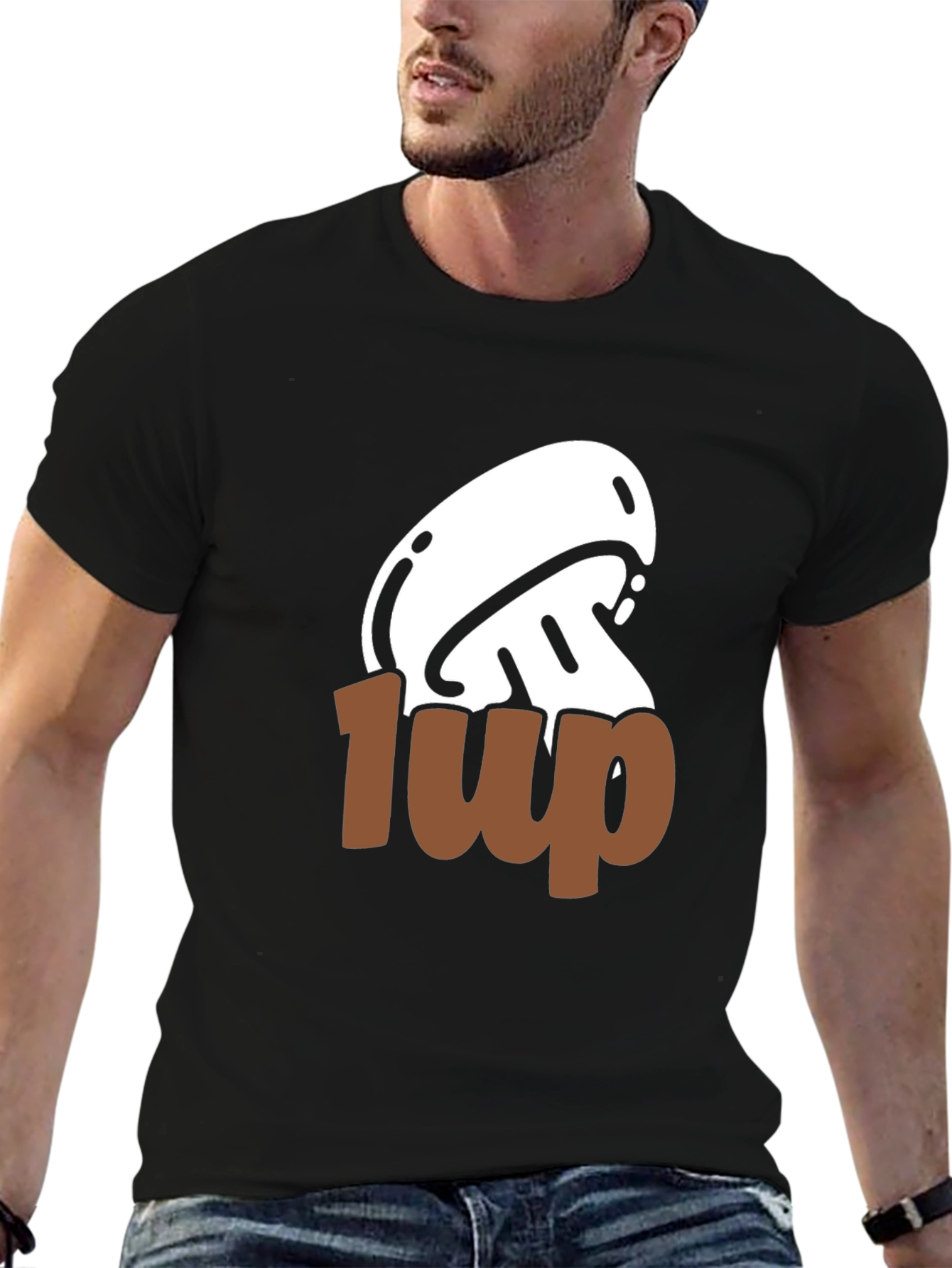Mushroom 1-Up Graphic Tee - Gamer Style