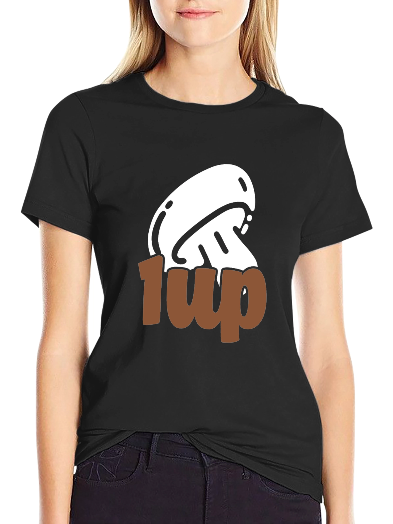 Mushroom 1-Up Graphic Tee - Gamer Style