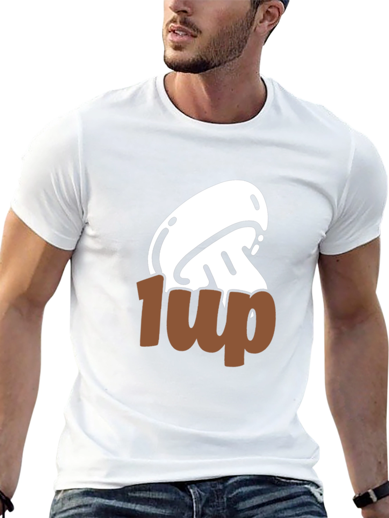 Mushroom 1-Up Graphic Tee - Gamer Style