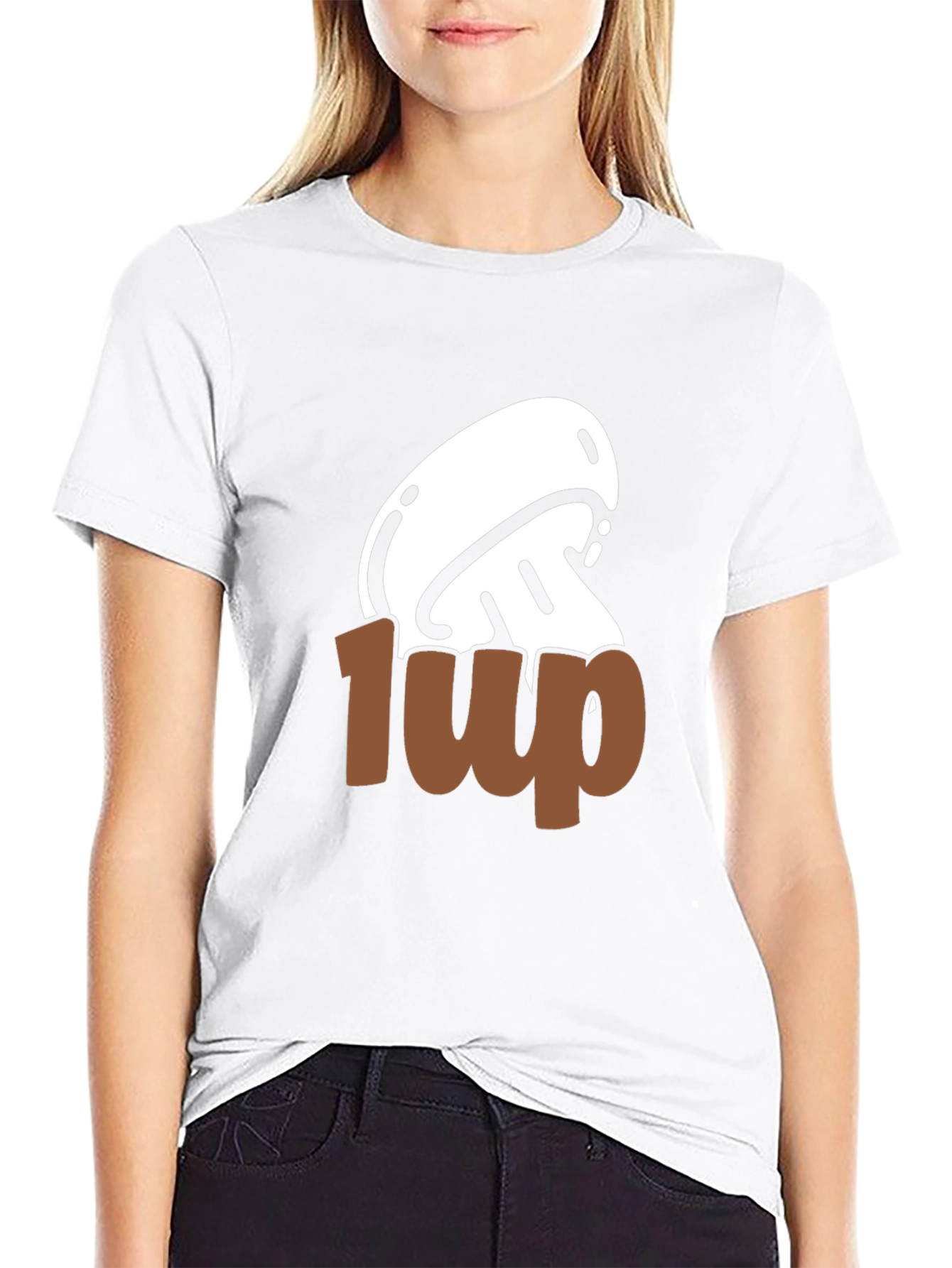 Mushroom 1-Up Graphic Tee - Gamer Style