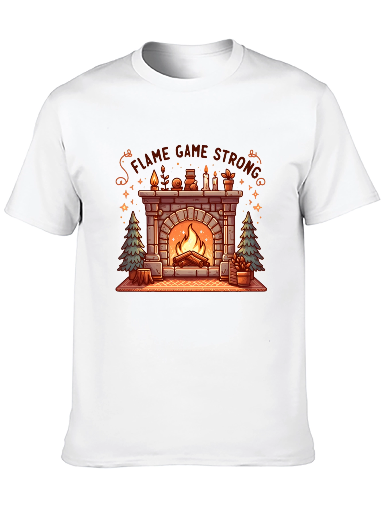 Flame Game Strong Cozy Fireplace T-Shirt