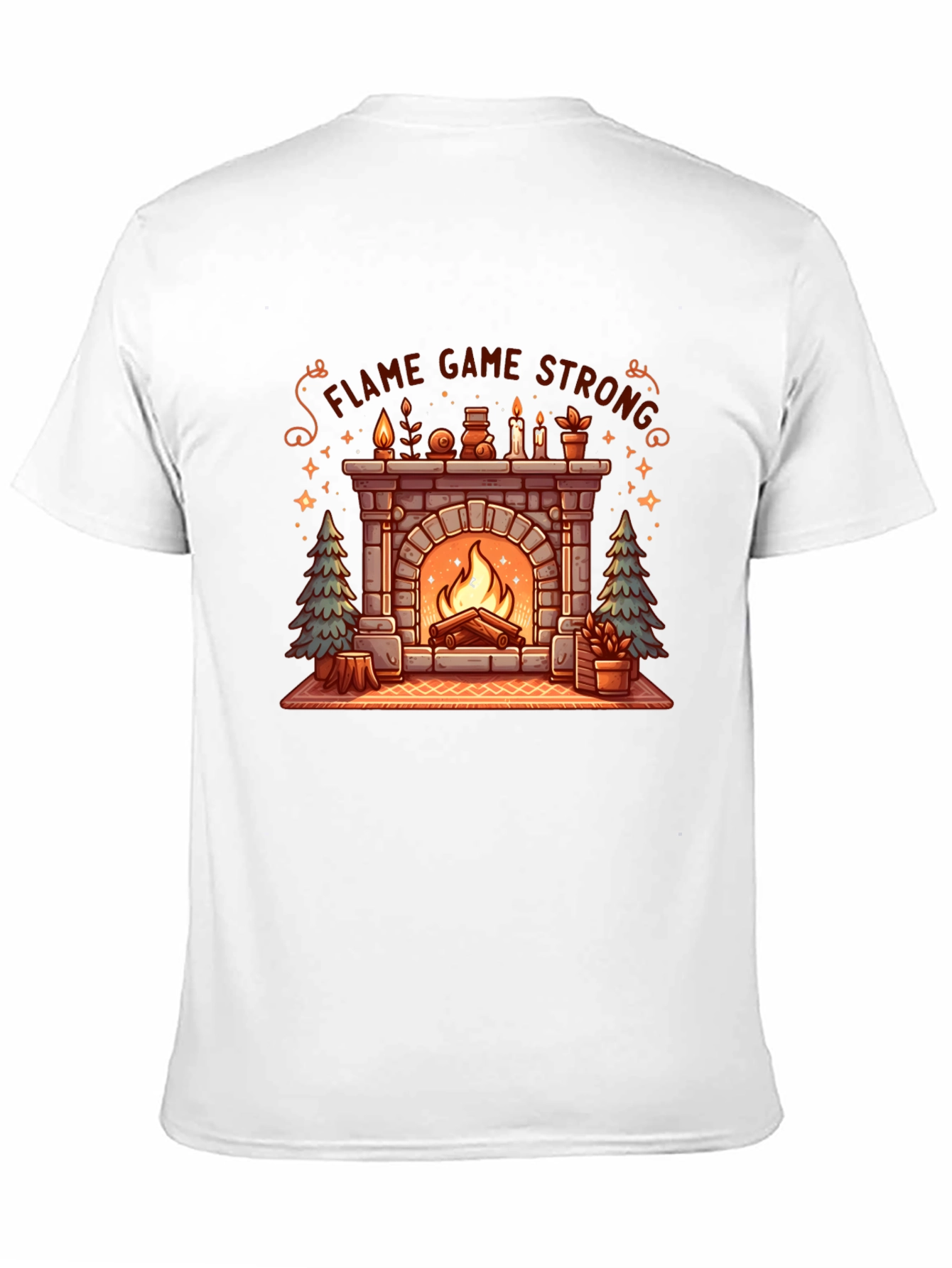 Flame Game Strong Cozy Fireplace T-Shirt
