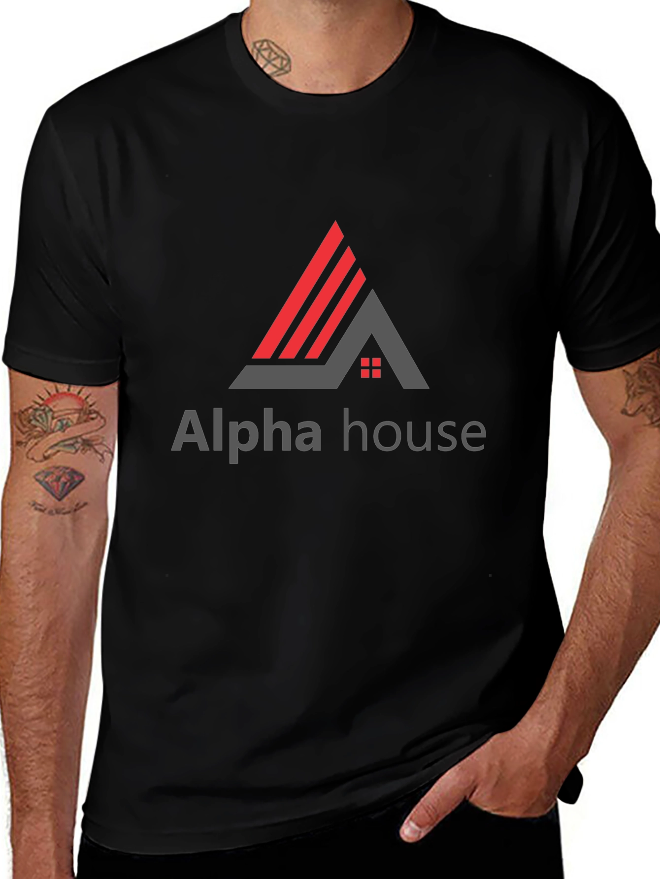 Alpha House Graphic Tee - Modern Style