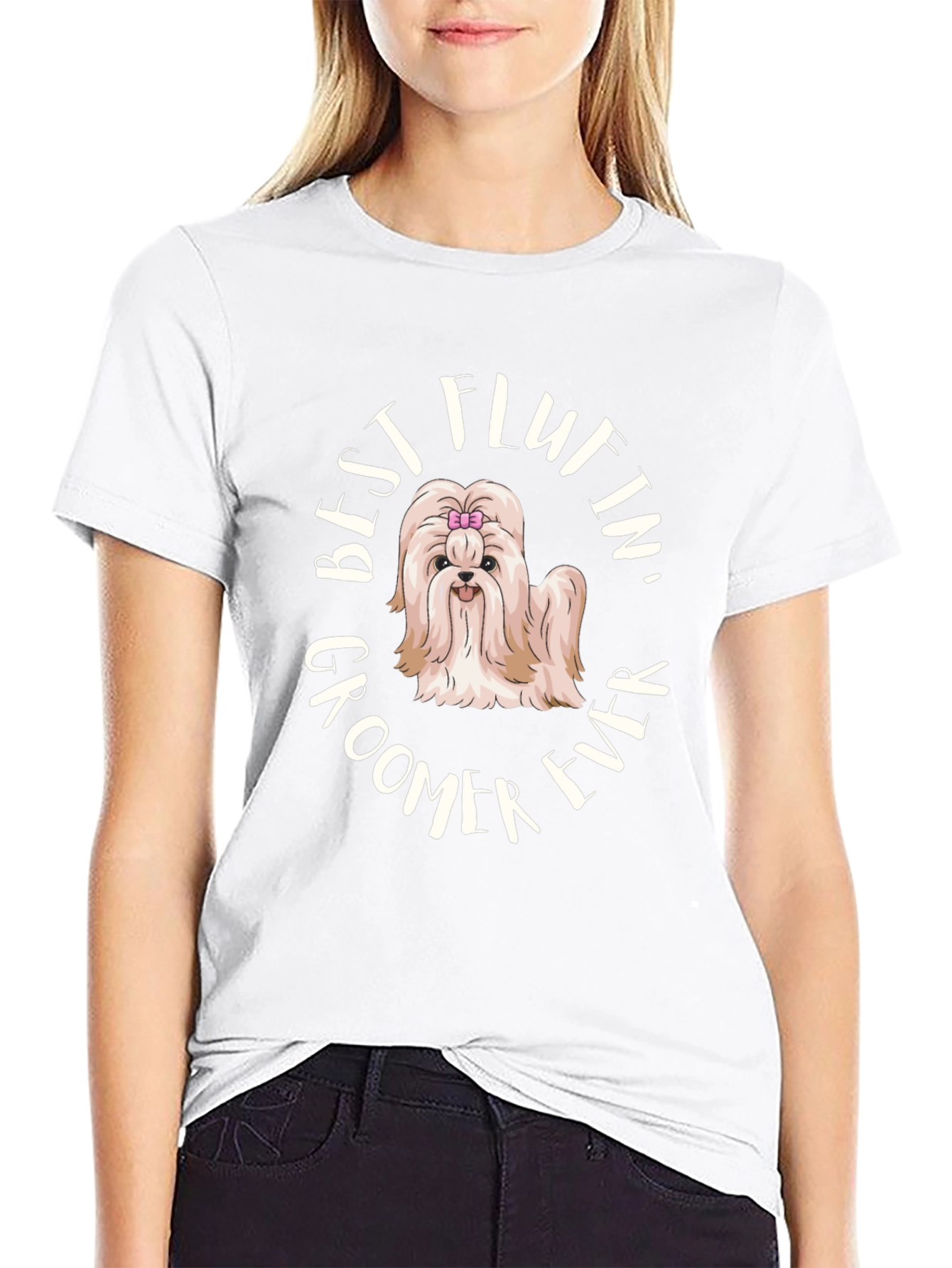 Best Fluffin Groomer Ever - Black T-Shirt