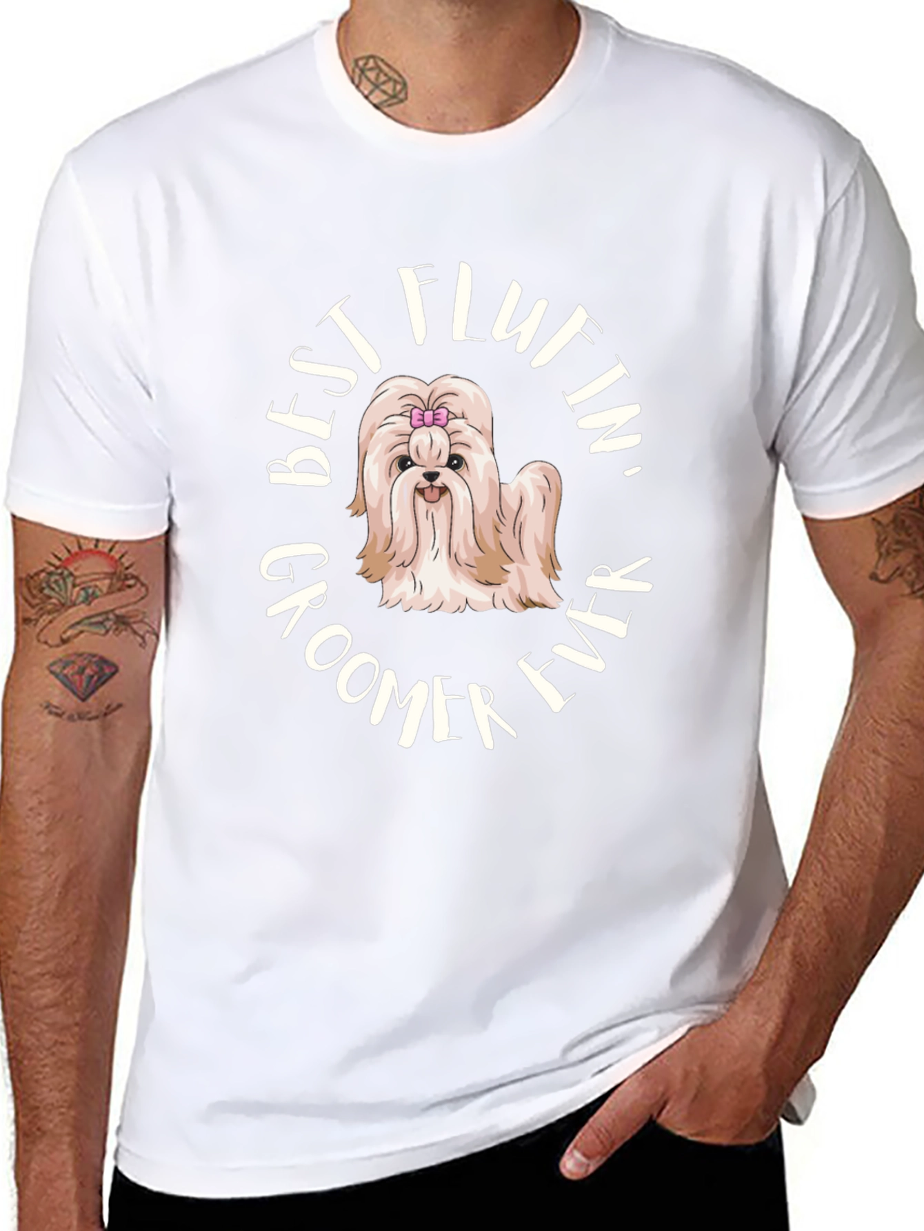 Best Fluffin Groomer Ever - Black T-Shirt