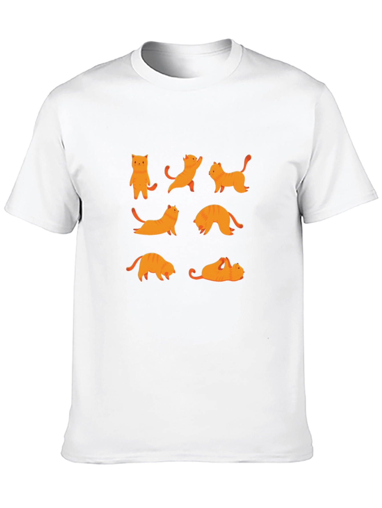 Yoga Cat Graphic Black T-Shirt