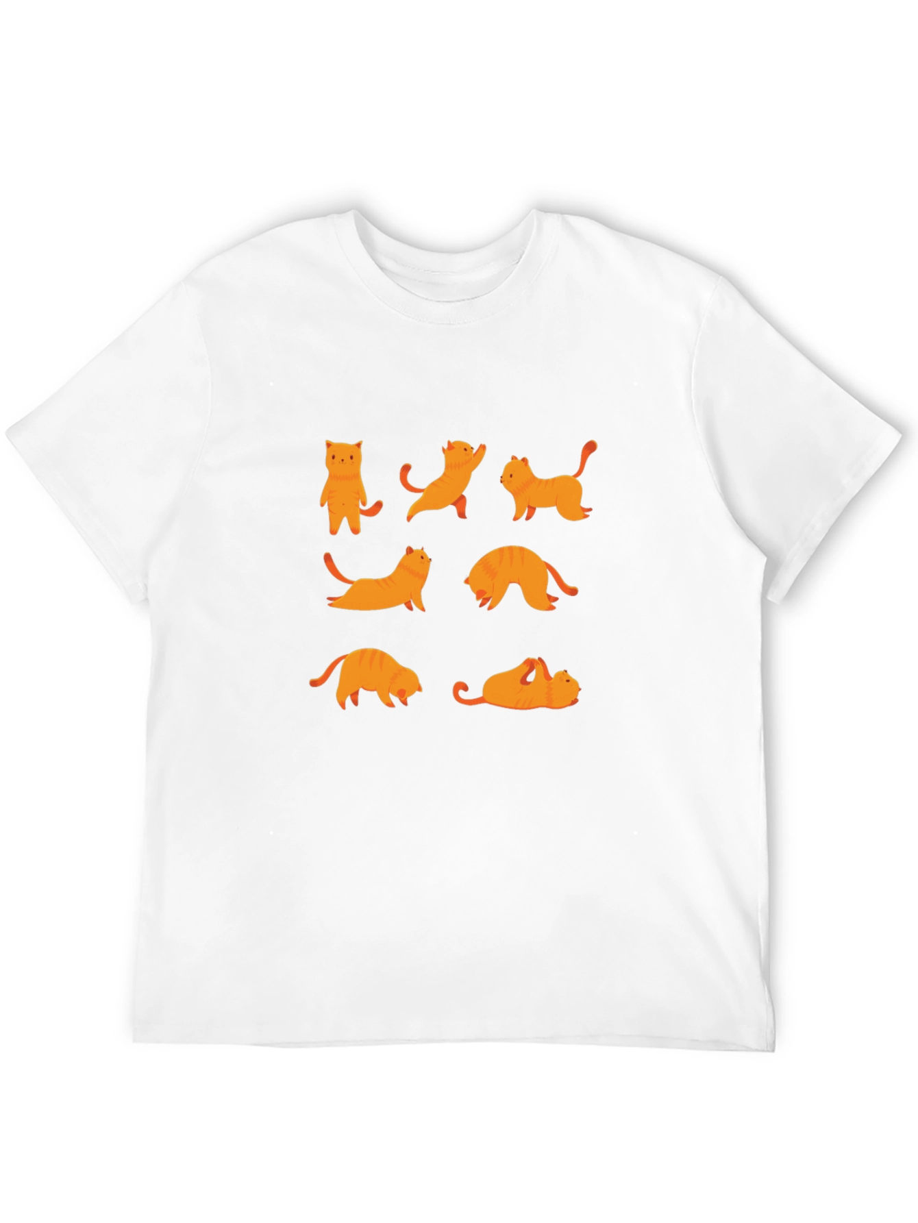 Yoga Cat Graphic Black T-Shirt