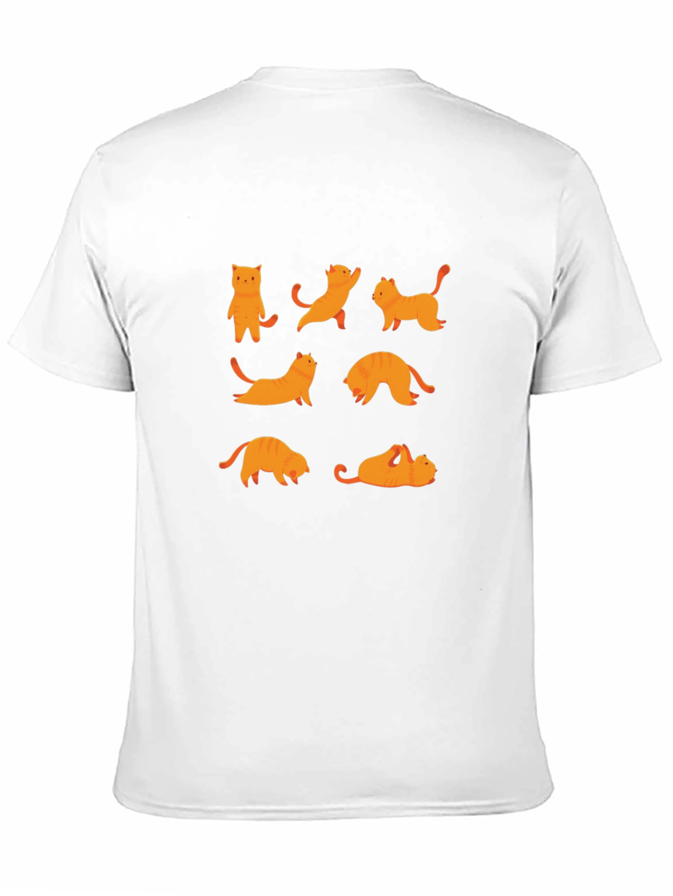 Yoga Cat Graphic Black T-Shirt