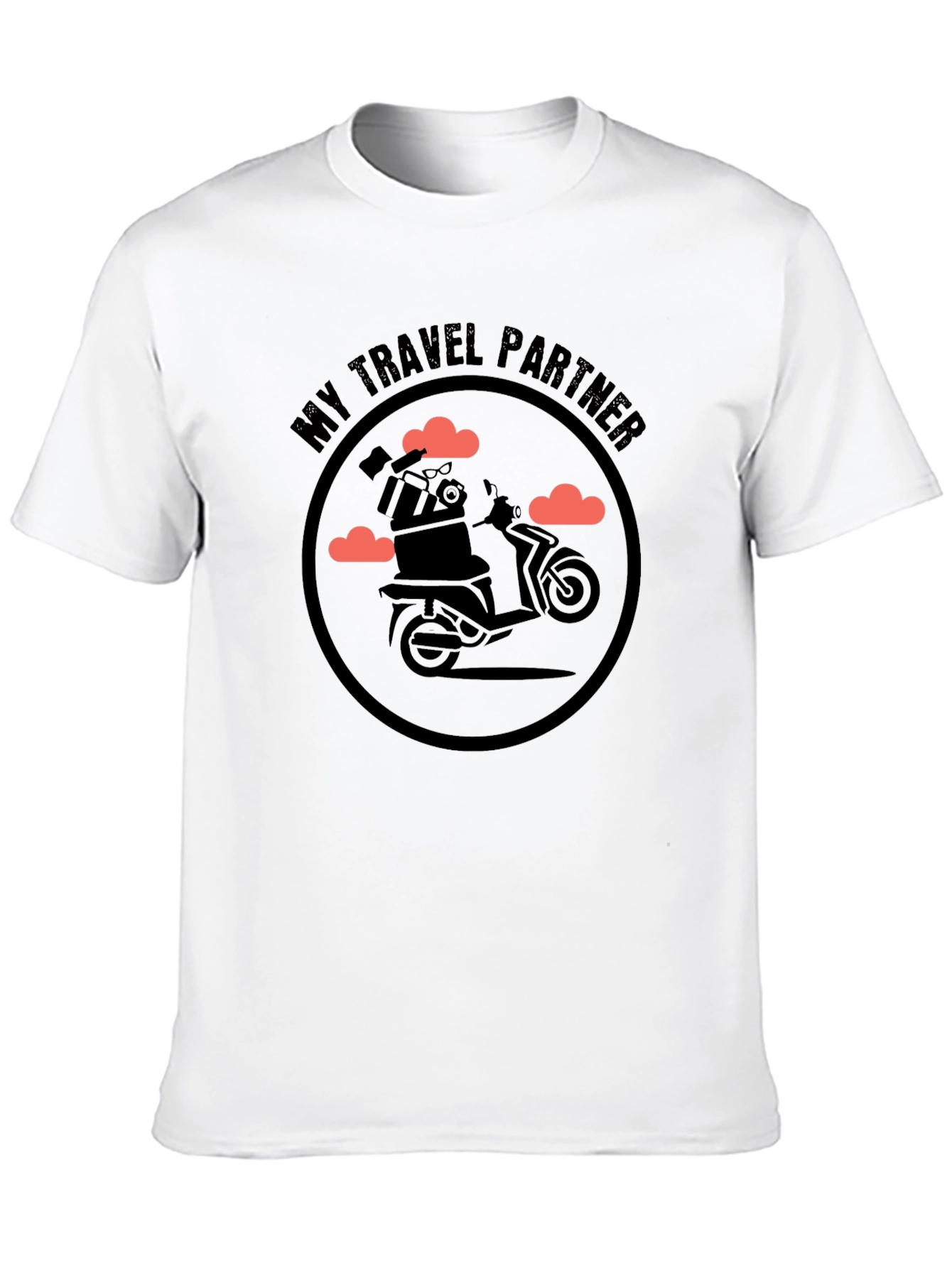 My Travel Partner Graphic Tee - Scooter Design